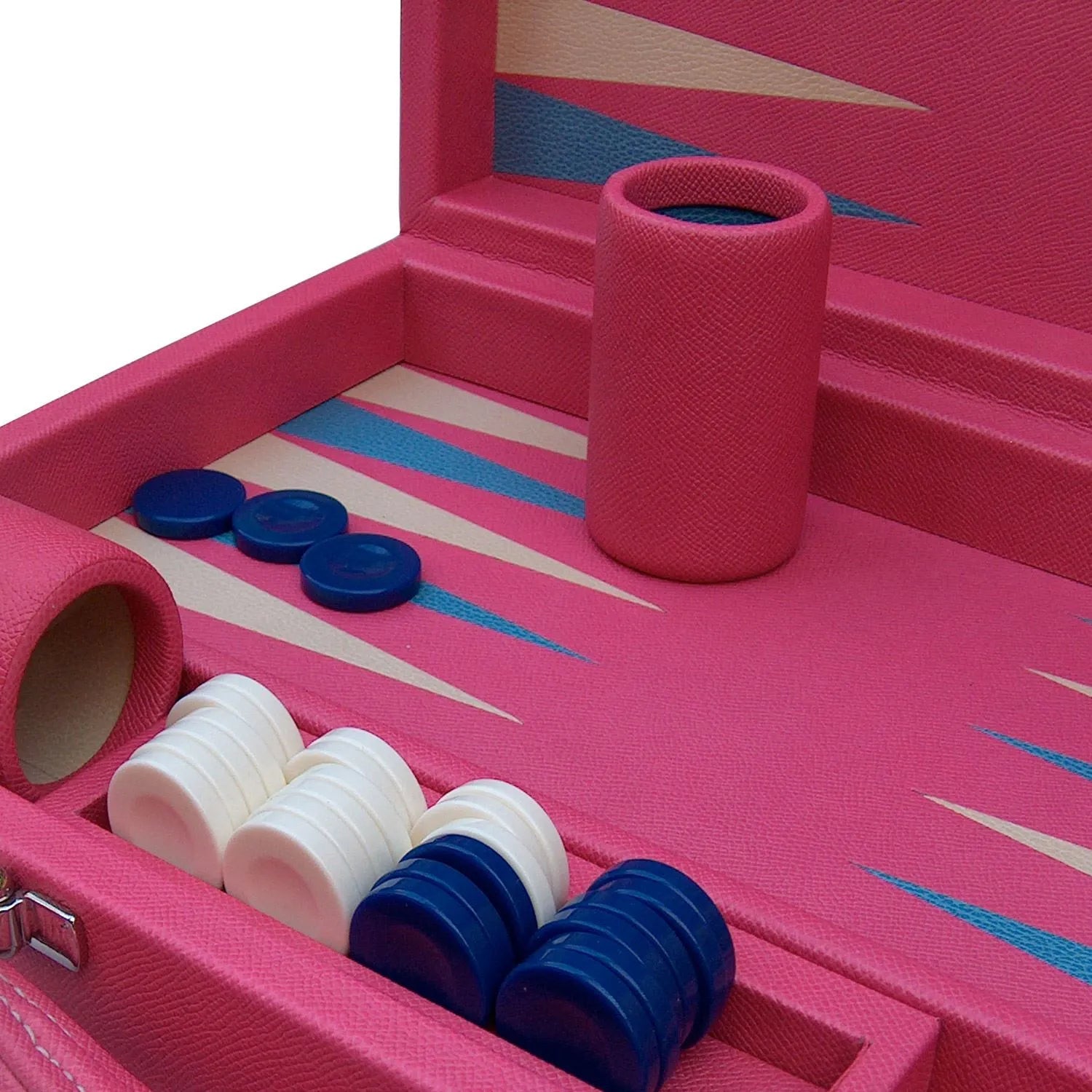 Leather & Acrylic Backgammon Set - Geoffery Parker - EB London