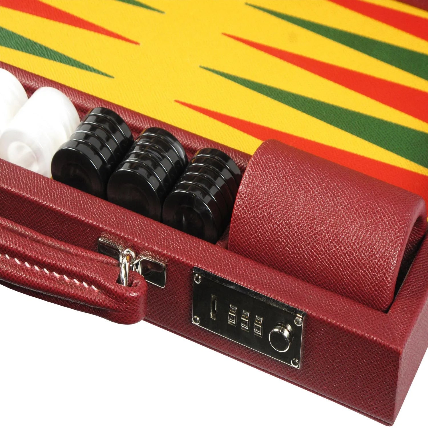 Leather & Acrylic Backgammon Set - Geoffery Parker - EB London