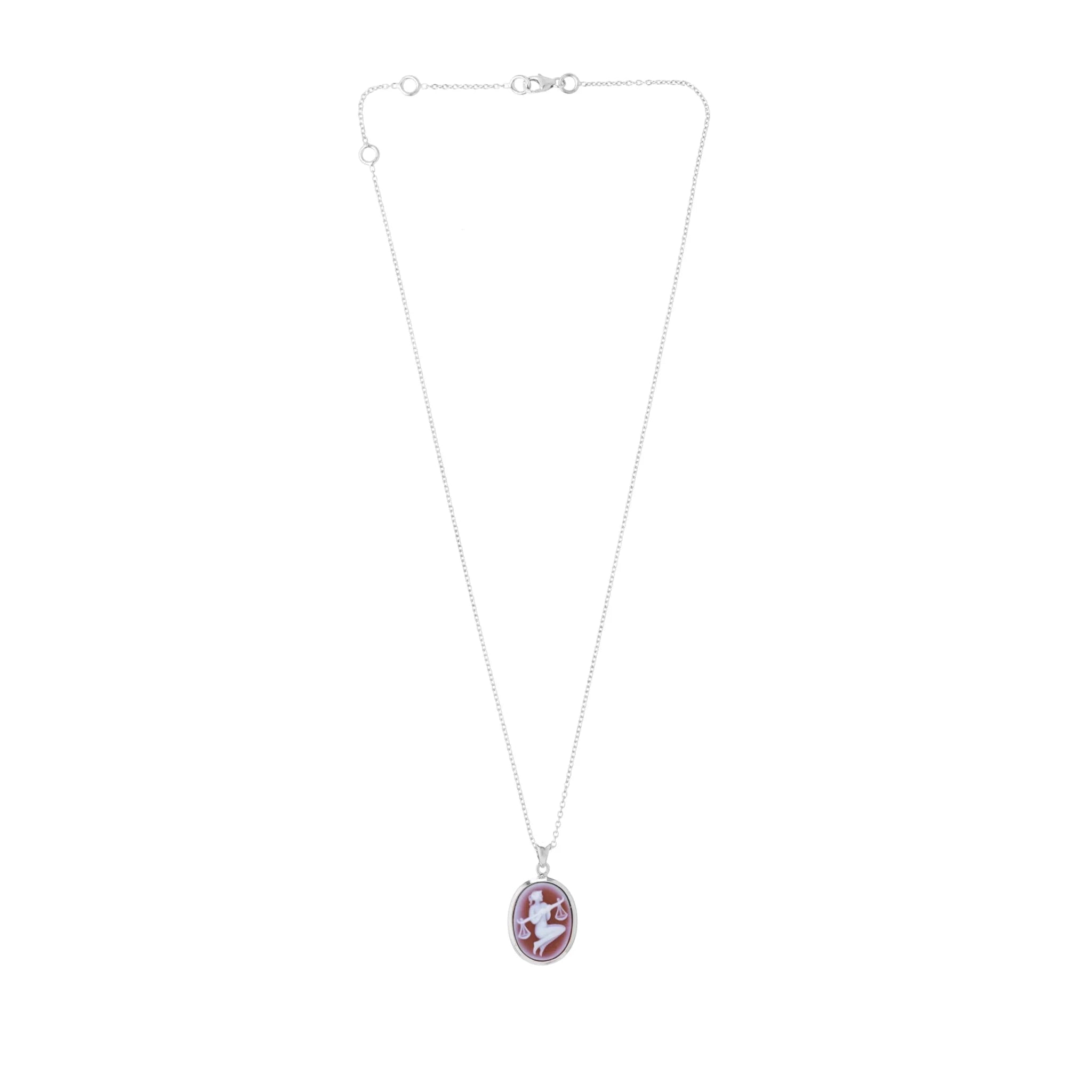 Libra Sardonyx Cameo Pendant - Deakin & Francis - EB London