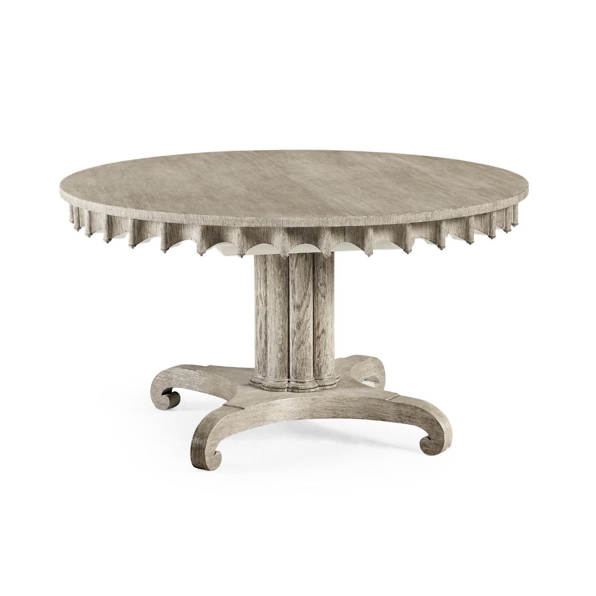 William Yeoward Longwood Oval Dining Table Greyed Oak luxury furniture - EB London product image 1