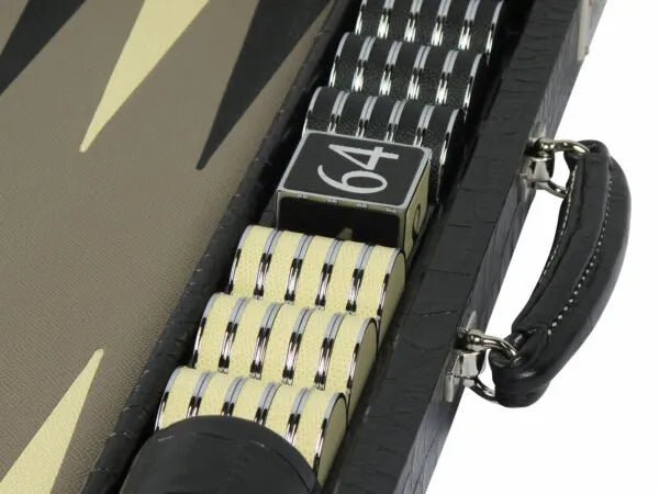 Luxury Backgammon Board Alligator Leather - Geoffery Parker - EB London
