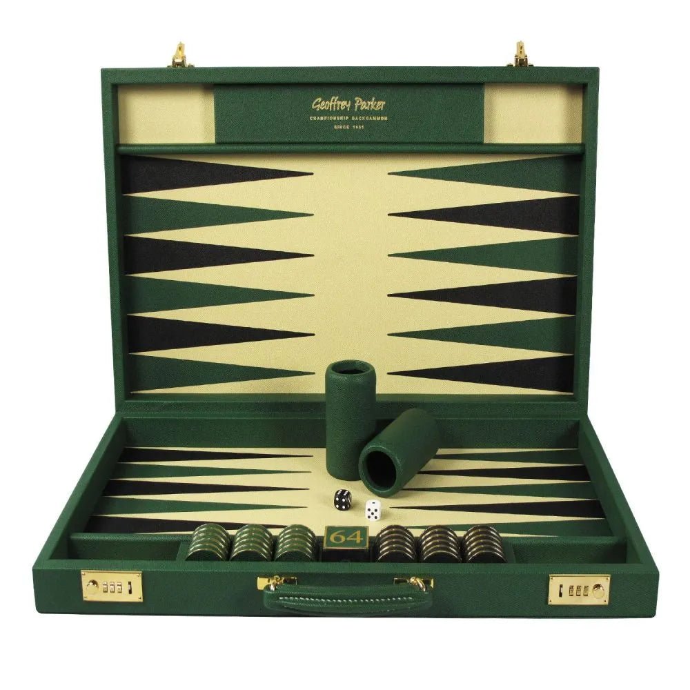 Luxury Backgammon Sets (Leather & Metal) - Geoffery Parker - EB London
