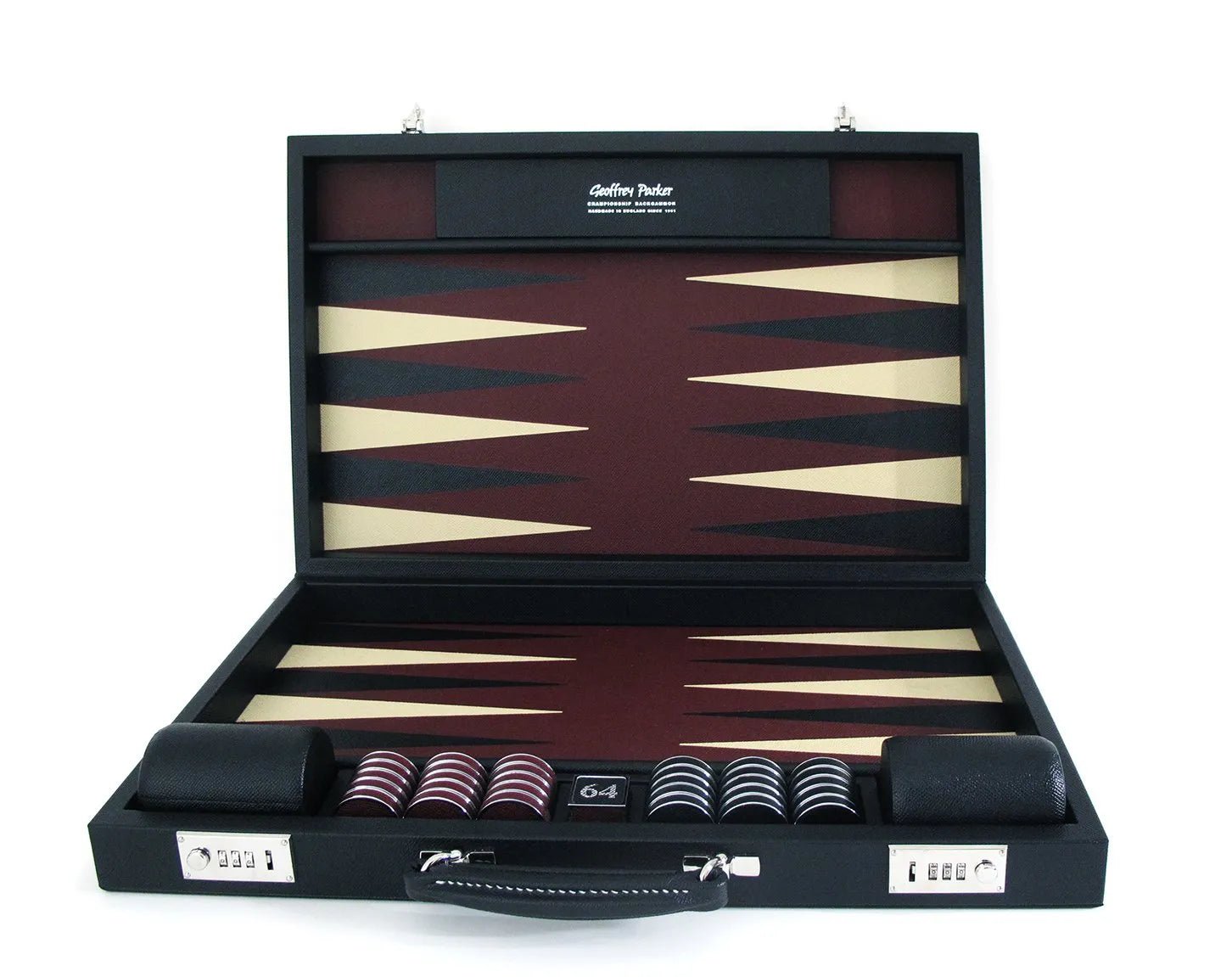Luxury Backgammon Sets (Leather & Metal) - Geoffery Parker - EB London