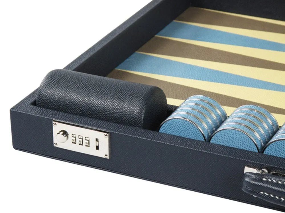 Luxury Backgammon Sets (Leather & Metal) - Geoffery Parker - EB London