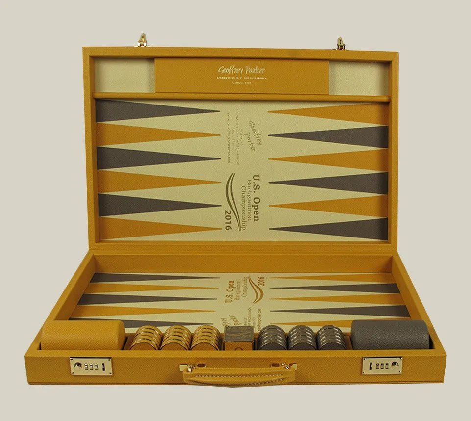 Luxury Backgammon Sets (Leather & Metal) - Geoffery Parker - EB London