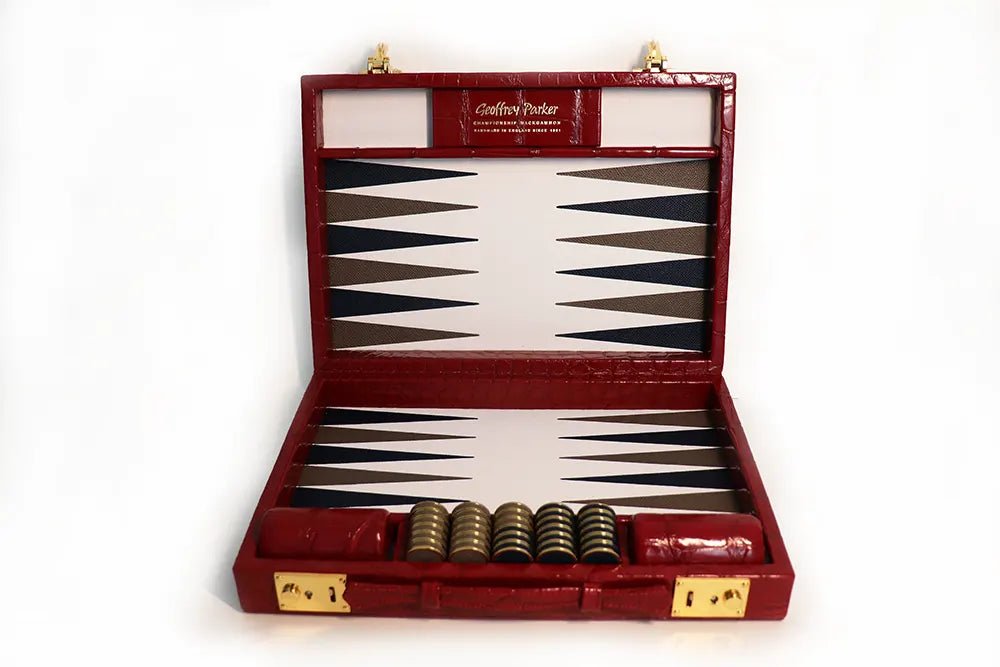 Luxury Travel Backgammon Set (Slate) – Geoffrey Parker - EB London