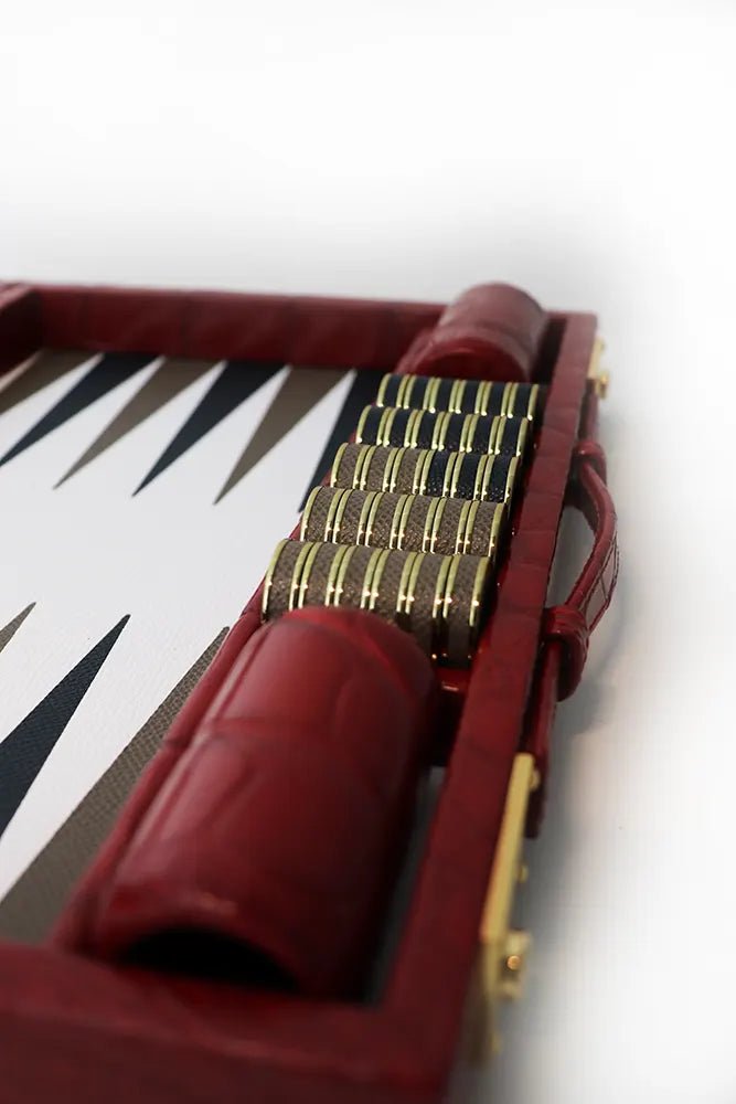 Luxury Travel Backgammon Set (Slate) – Geoffrey Parker - EB London