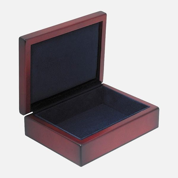 Medium Wooden Keepsake Box With Oval Beaded Sterling Silver Lid - Carrs Silver - EB London