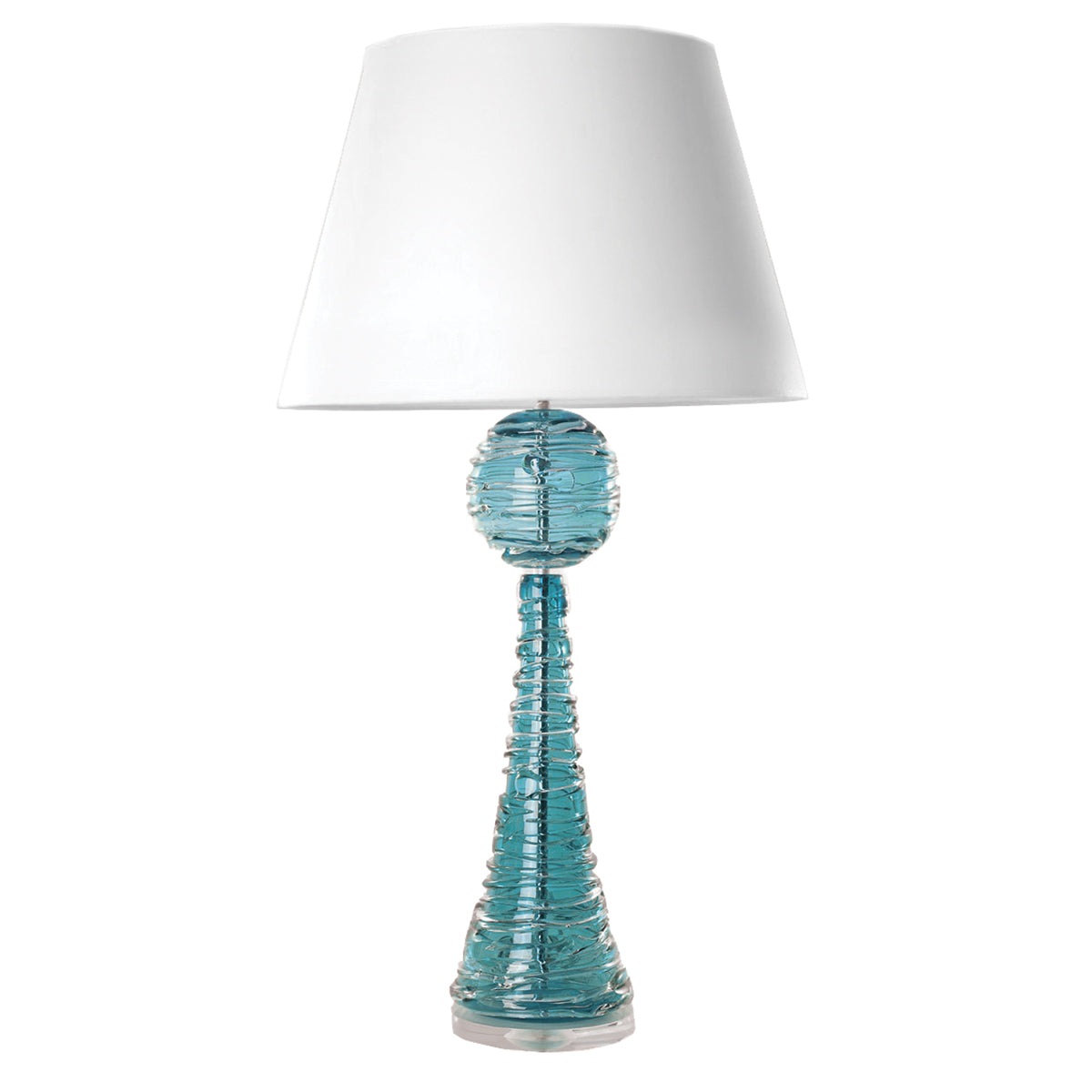 William Yeoward Muffy Table Lamp Turquoise luxury table lamp - EB London product image 1
