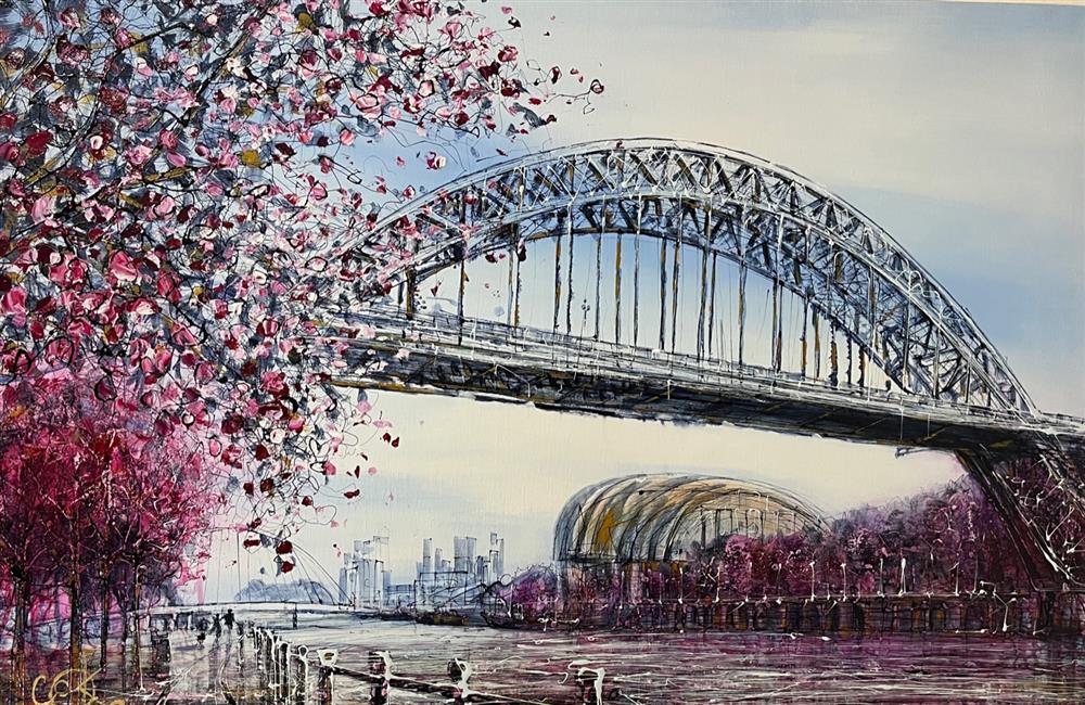 Newcastle Past And Present - Deluxe Box Canvas by Nigel Cooke - EB London