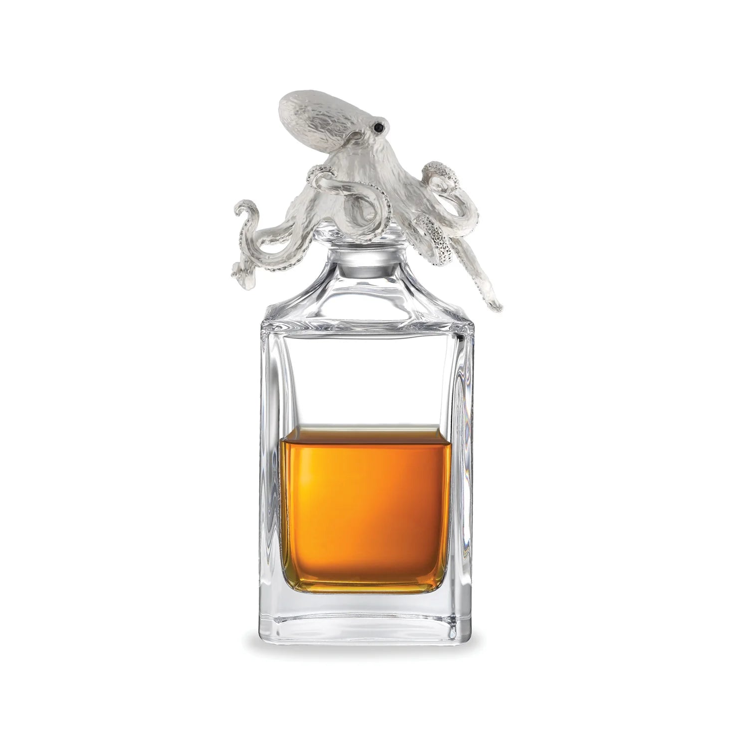 Octopus crystal decanter metal-plated stopper by Deakin & Francis at EB London