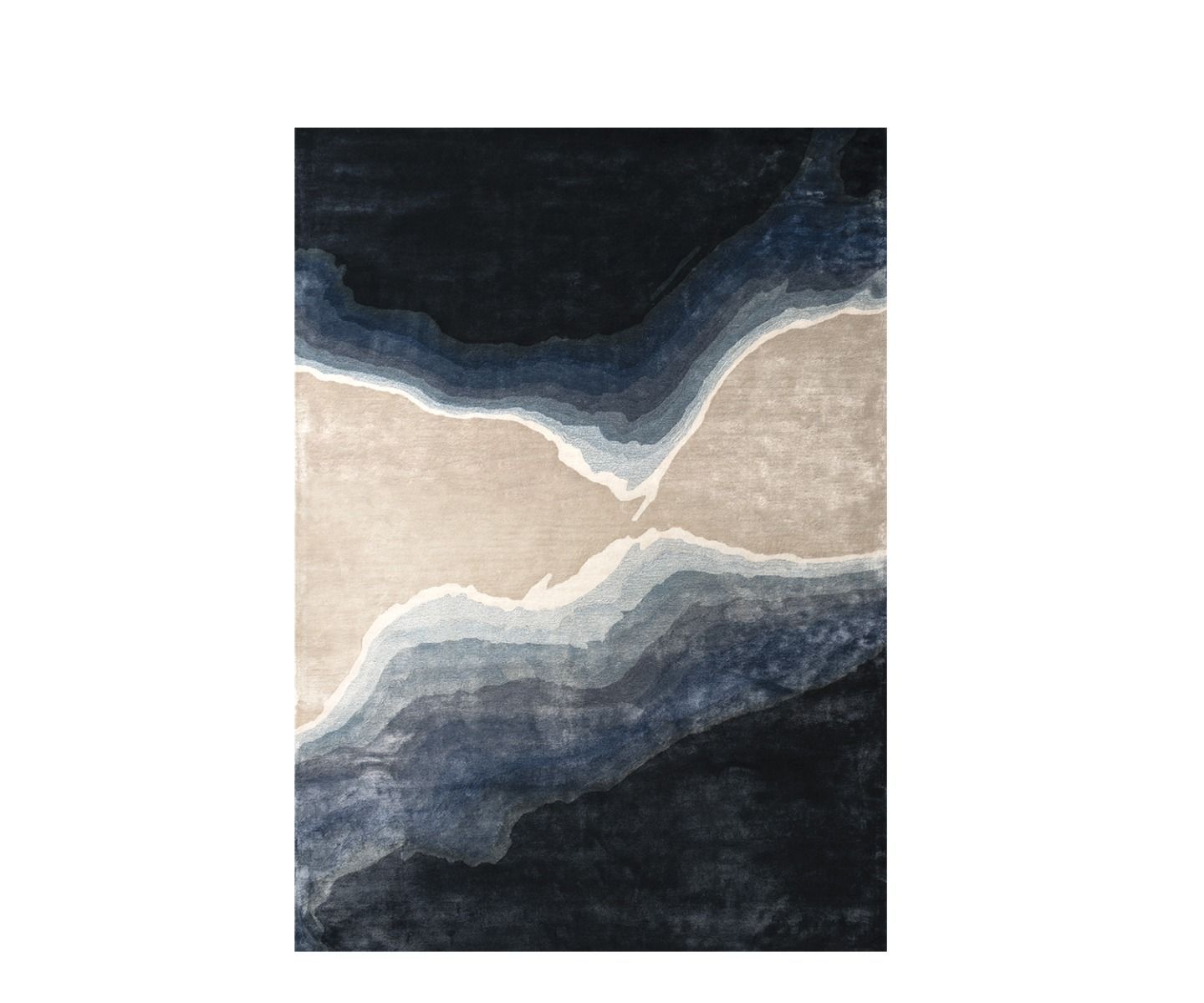 William Yeoward Onda - Indigo 200x300 Rug luxury rug - EB London product image 1