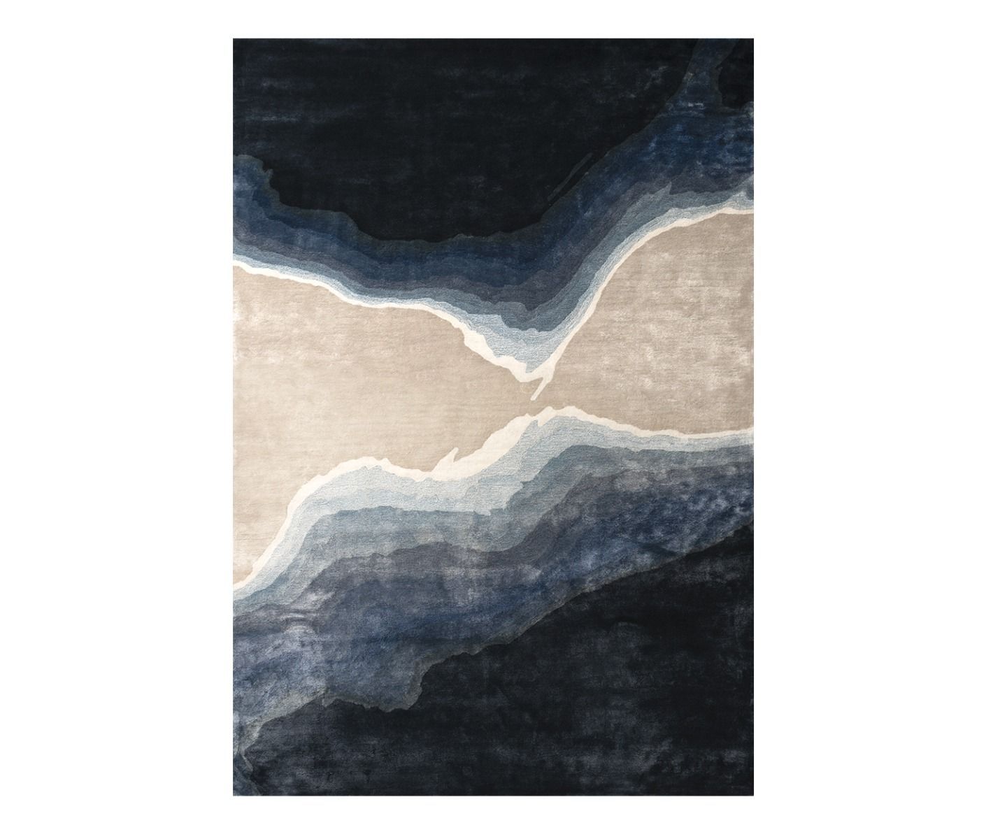 William Yeoward Onda - Indigo 250x350 Rug luxury rug - EB London product image 1