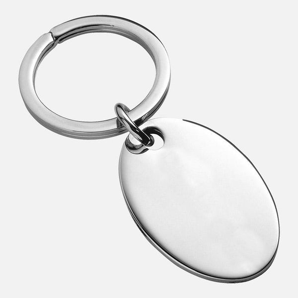 Oval Keyring Sterling Silver - Carrs Silver - EB London