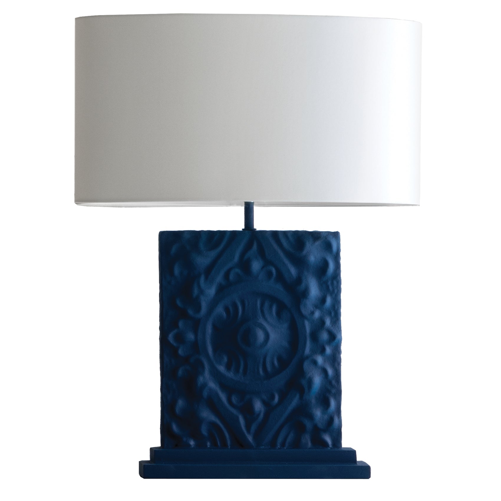 William Yeoward Piastrella Table Lamp in Willie's Blue luxury table lamp - EB London product image 1