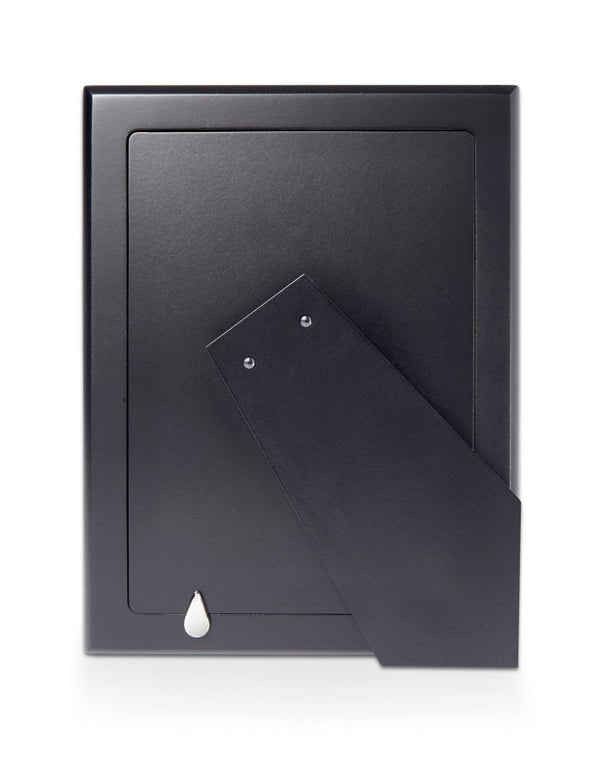 Plain Sterling Silver Photo Frame With Black Wood Back - Carrs Silver - EB London