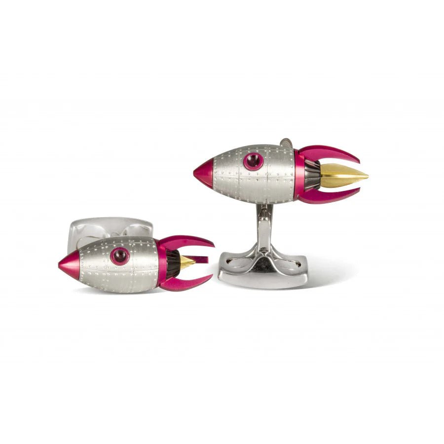 Rocket Cufflinks with Moving Flame – Deakin & Francis - EB London