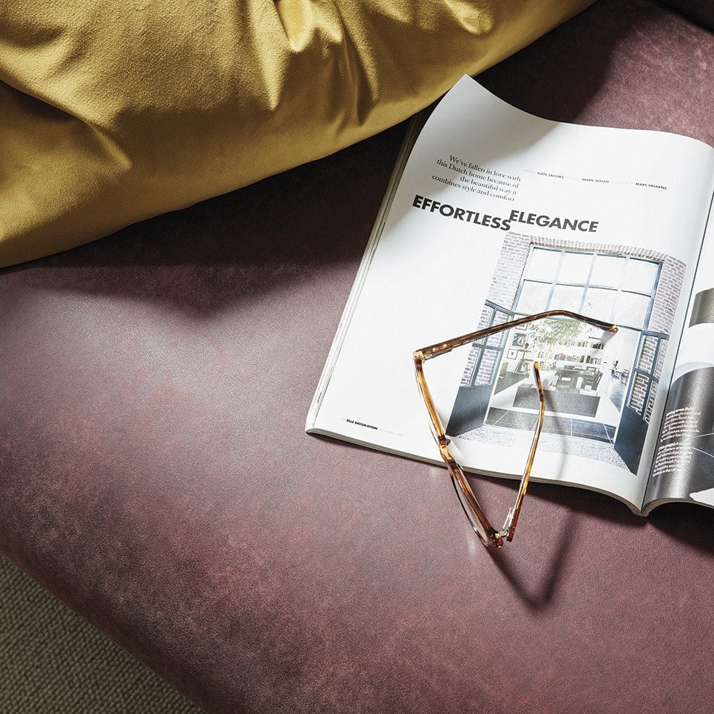 Sofa by Saxon - Blenheim Chaise - Hand-Burnished Leather - EB London