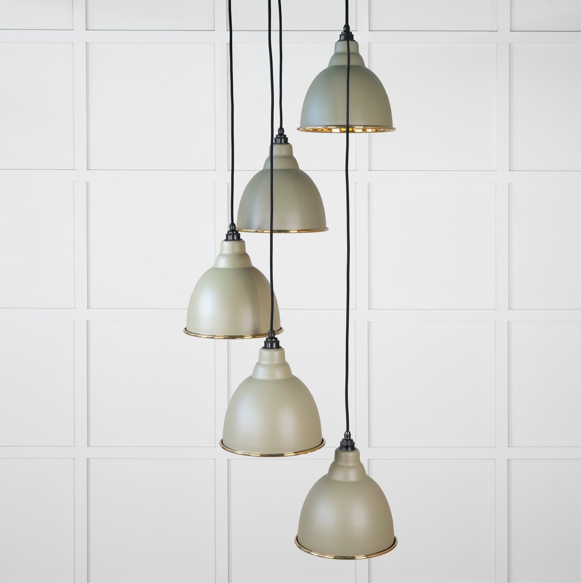 Smooth Brass Brindley Cluster Pendant | Tump - From the Anvil - EB London
