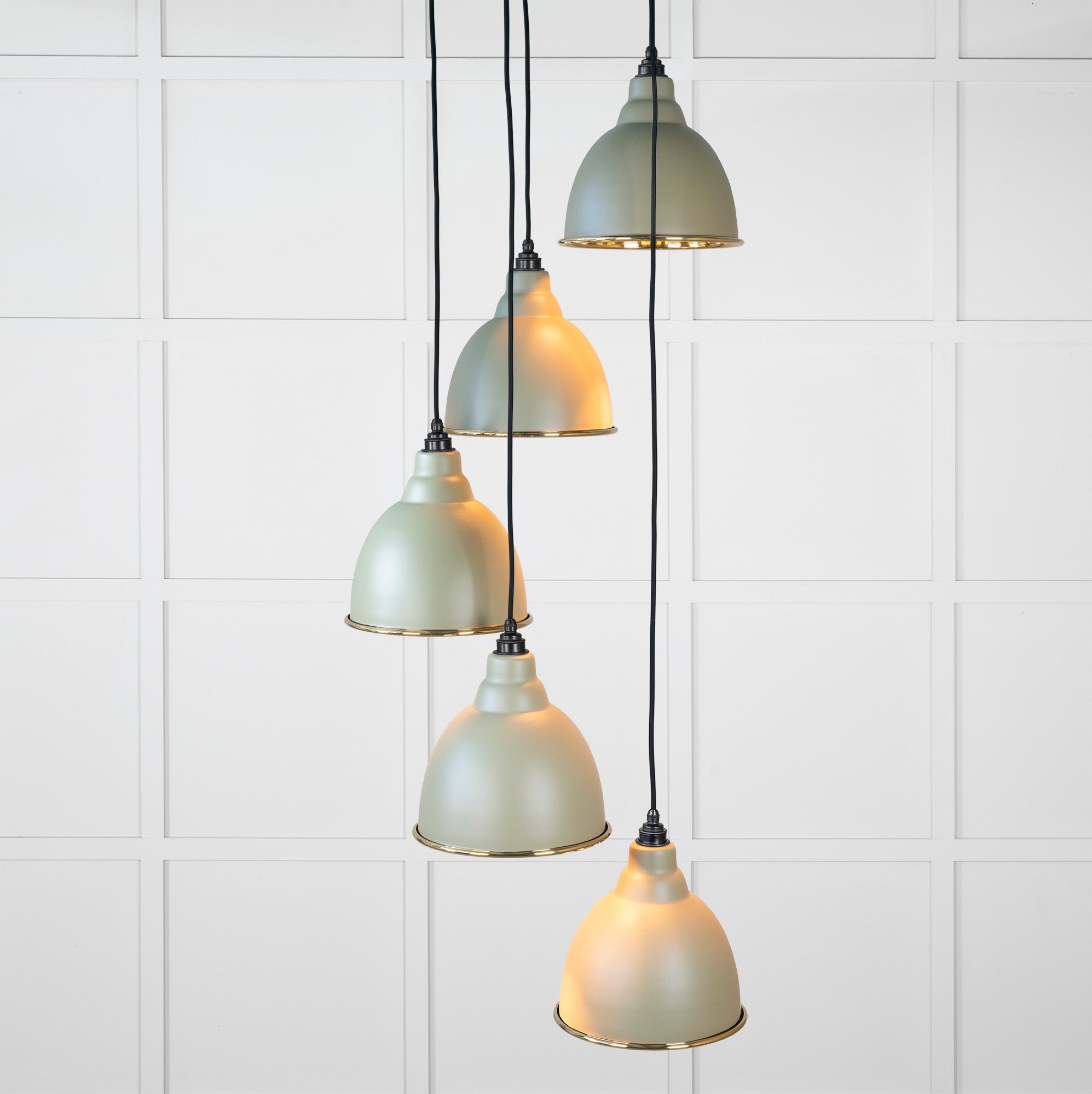 Smooth Brass Brindley Cluster Pendant | Tump - From the Anvil - EB London