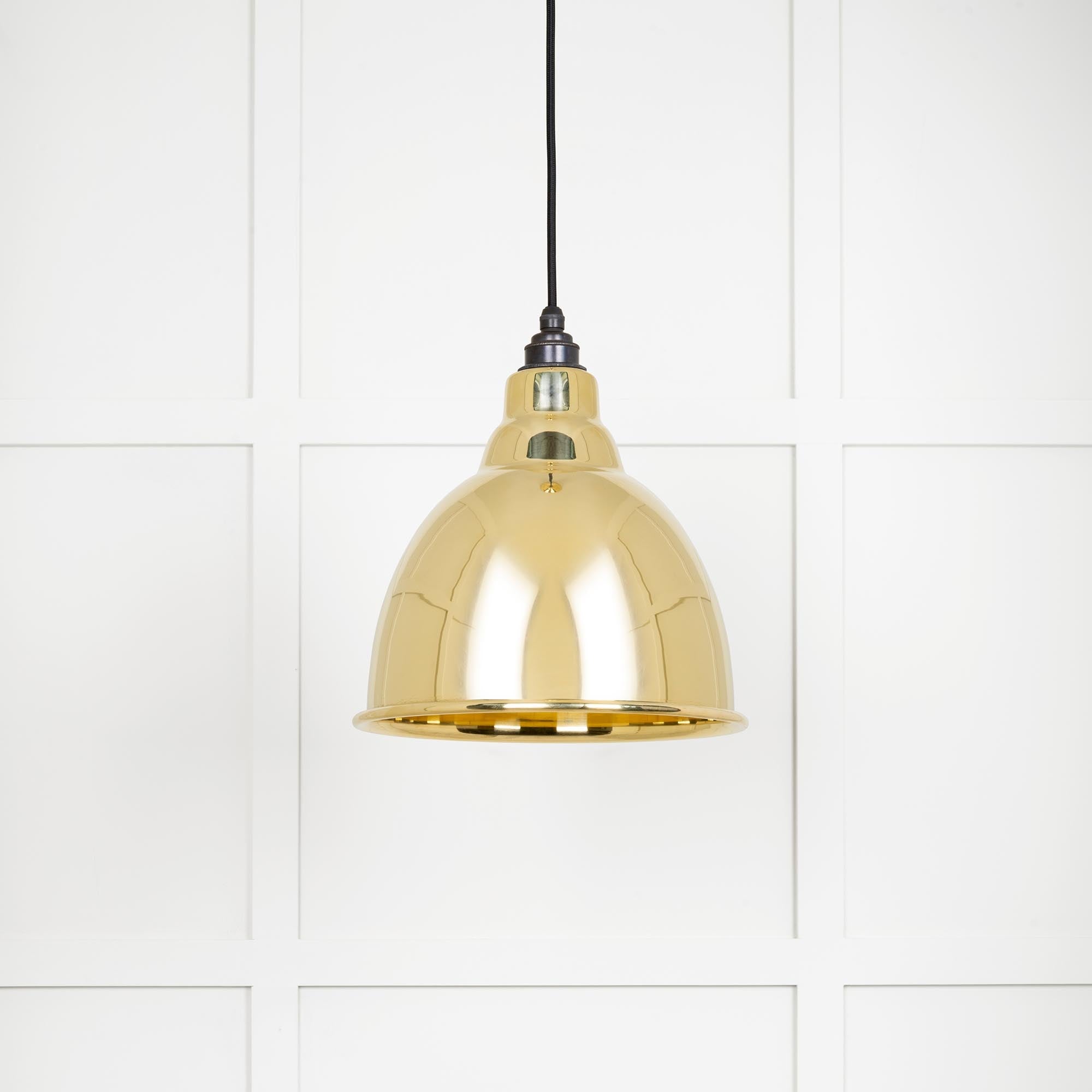 Smooth Brass Brindley Pendant | Bare - From The Anvil - EB London