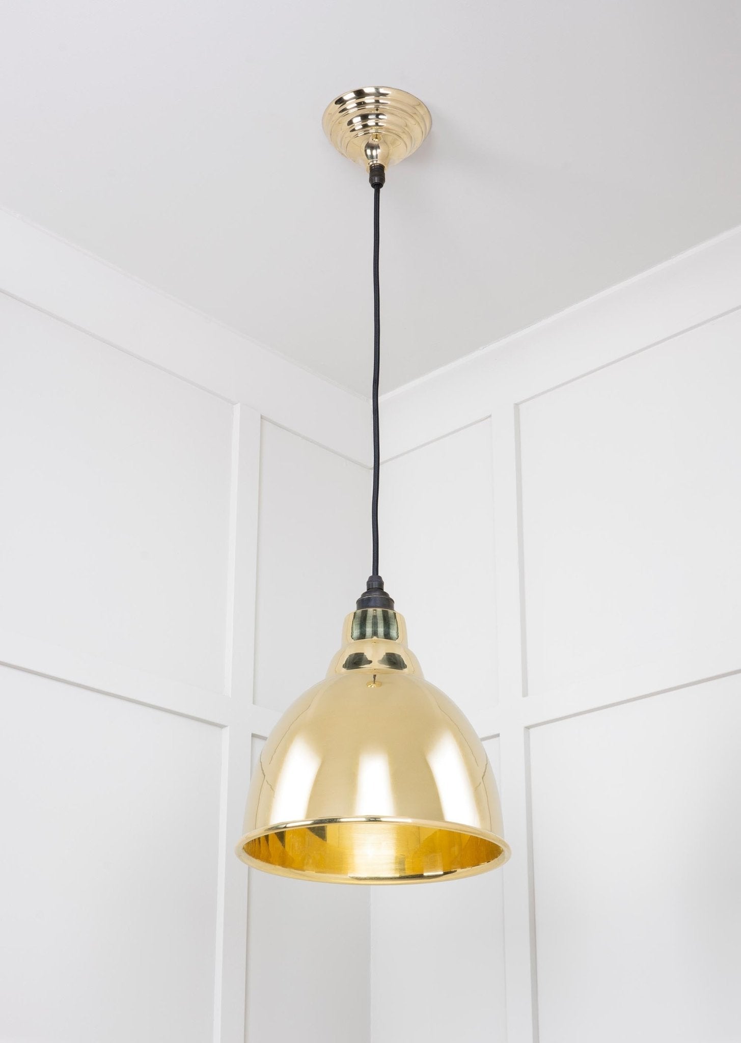 Smooth Brass Brindley Pendant | Bare - From The Anvil - EB London