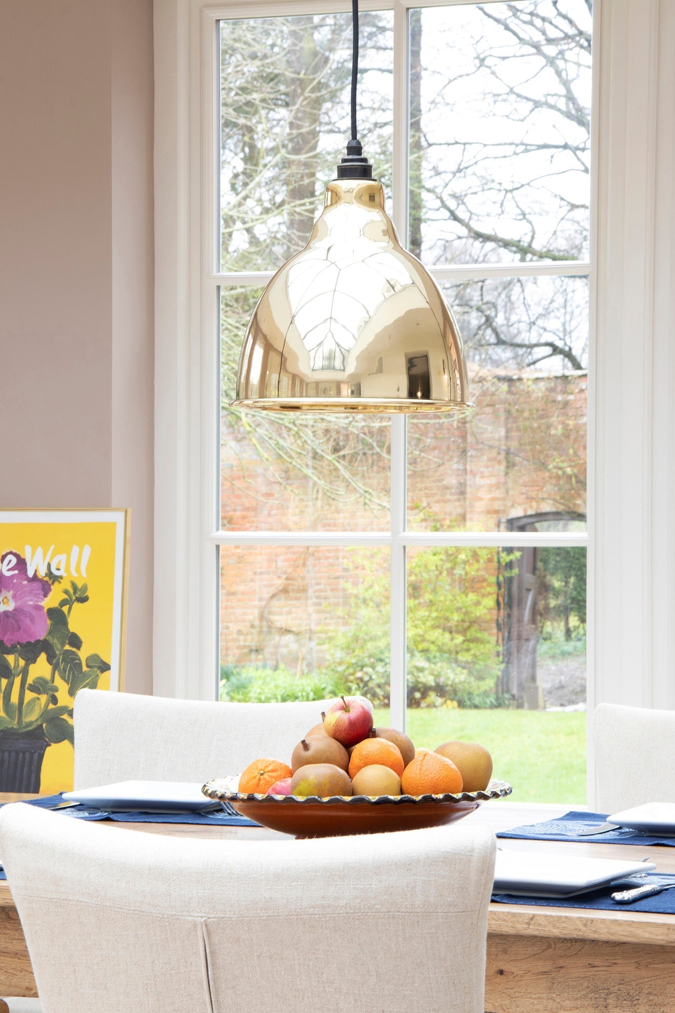 Smooth Brass Brindley Pendant | Bare - From The Anvil - EB London