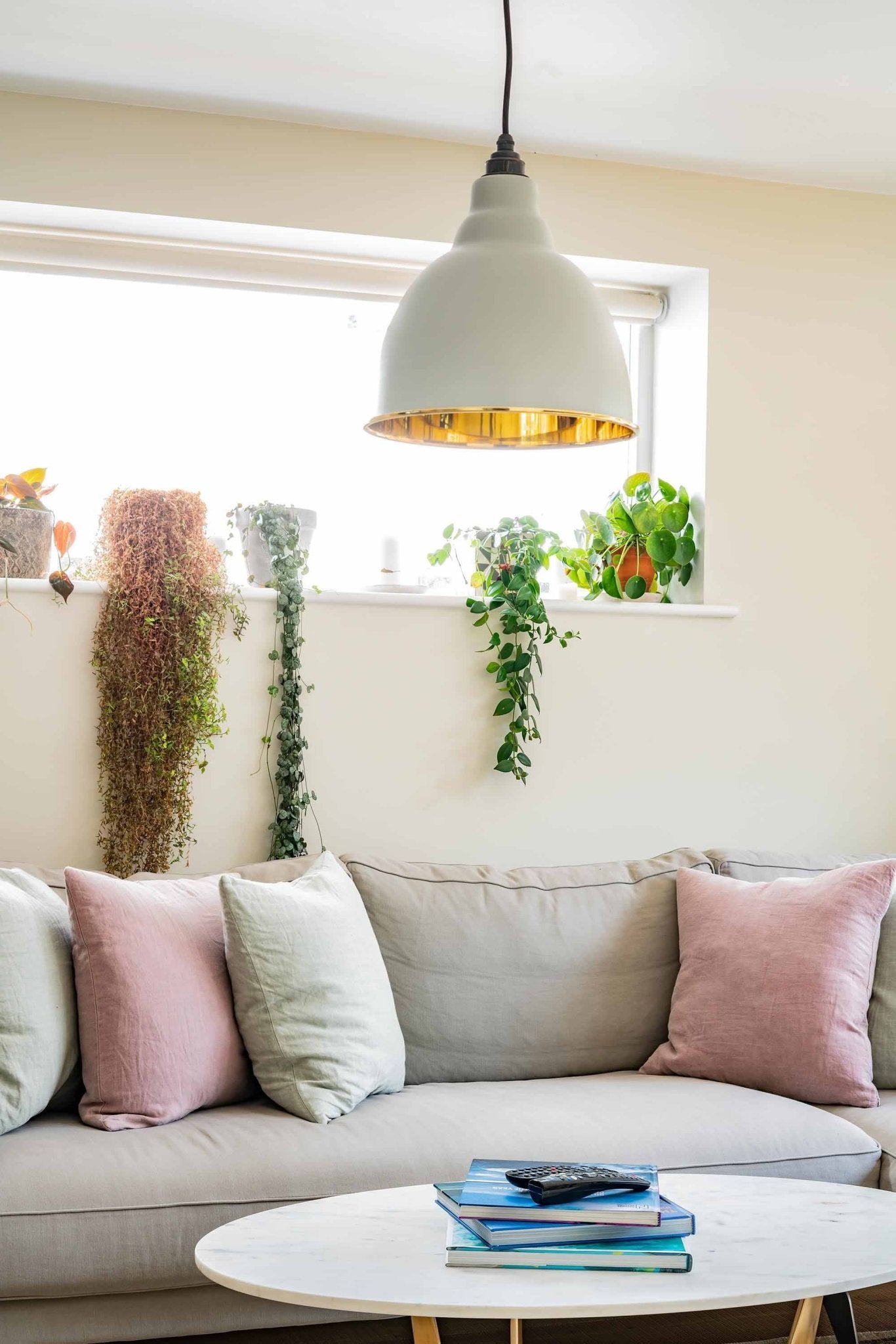 Smooth Brass Brindley Pendant | Birch - From The Anvil - EB London