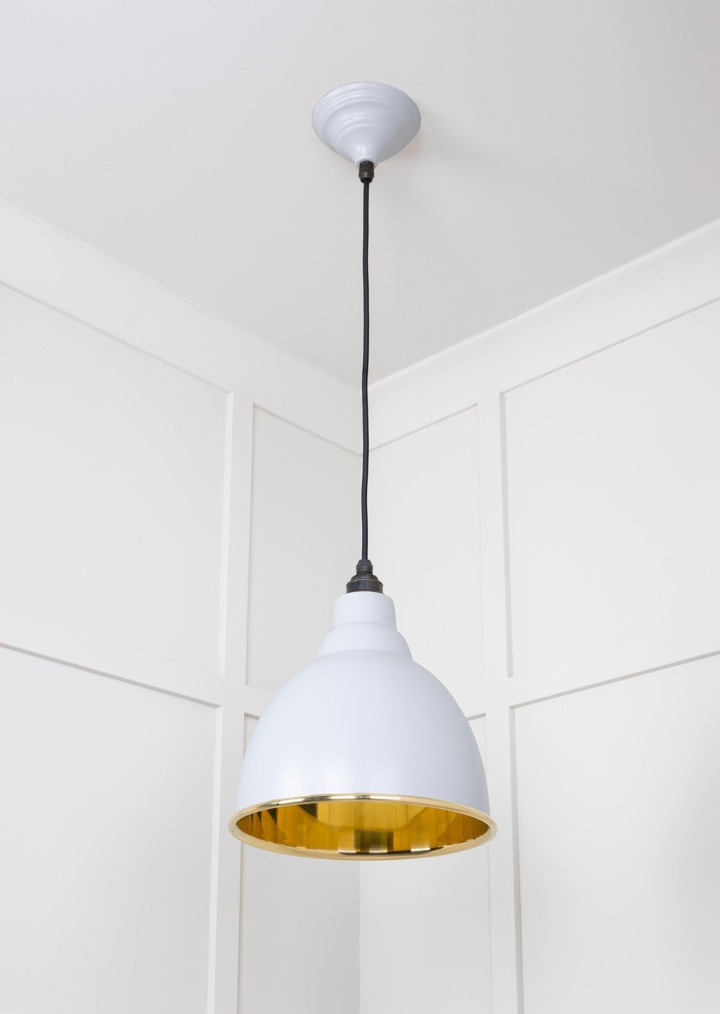 Smooth Brass Brindley Pendant | Birch - From The Anvil - EB London