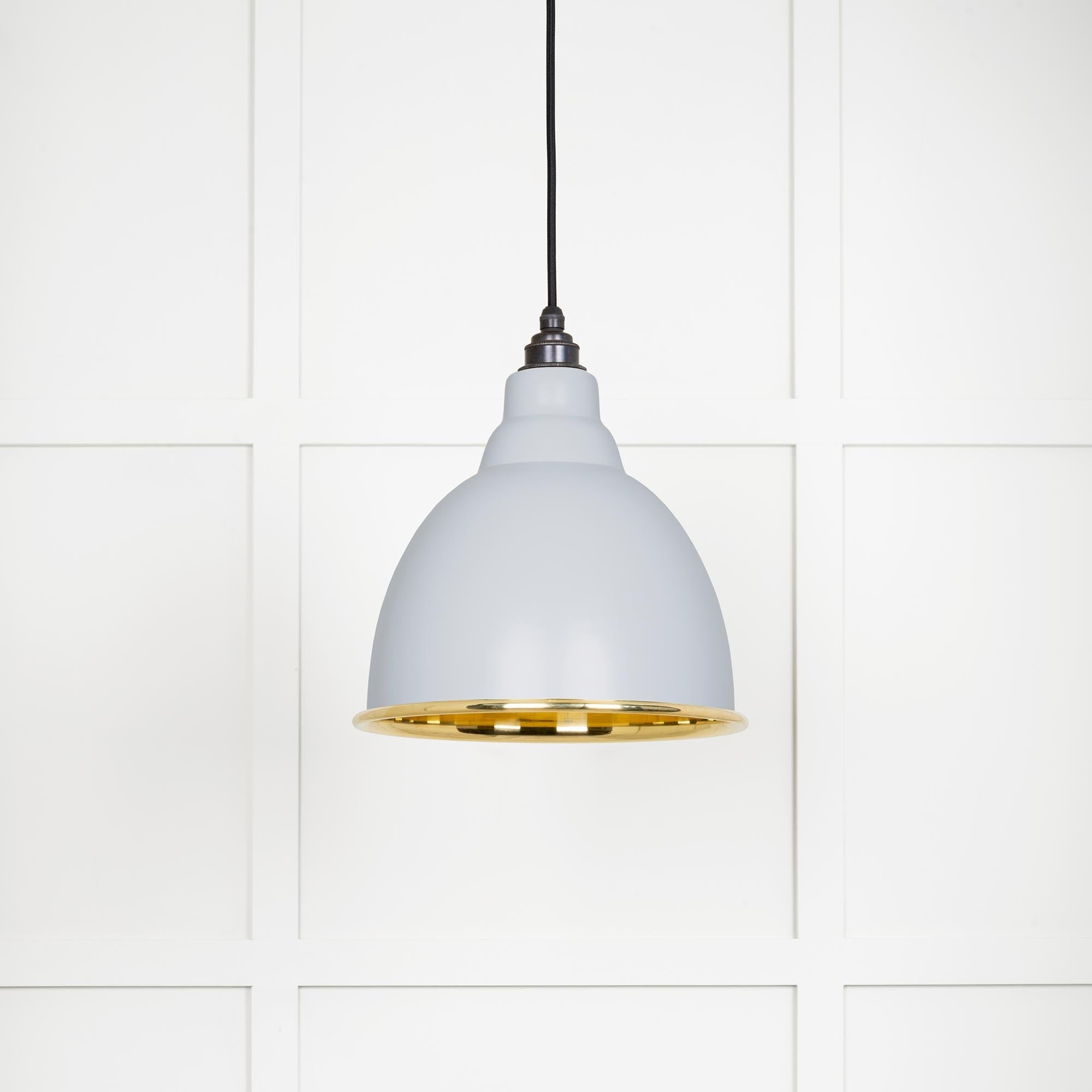 Smooth Brass Brindley Pendant | Birch - From The Anvil - EB London