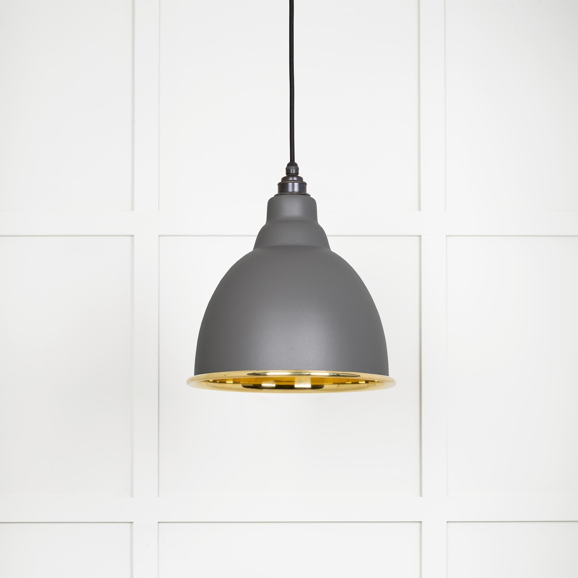 Smooth Brass Brindley Pendant | Bluff - From The Anvil - EB London