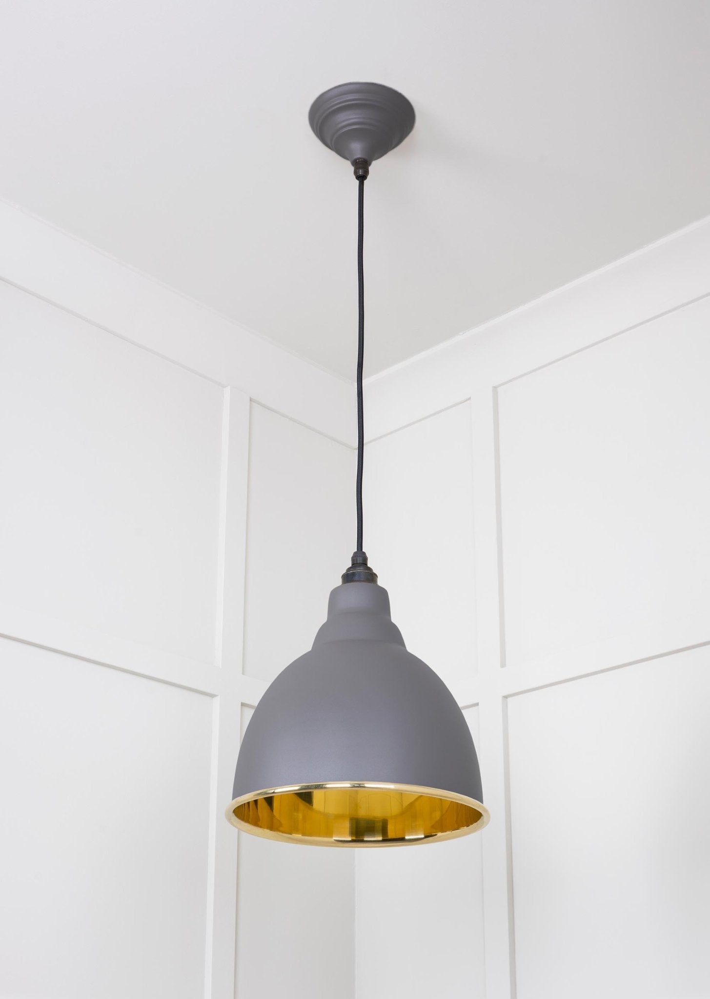 Smooth Brass Brindley Pendant | Bluff - From The Anvil - EB London