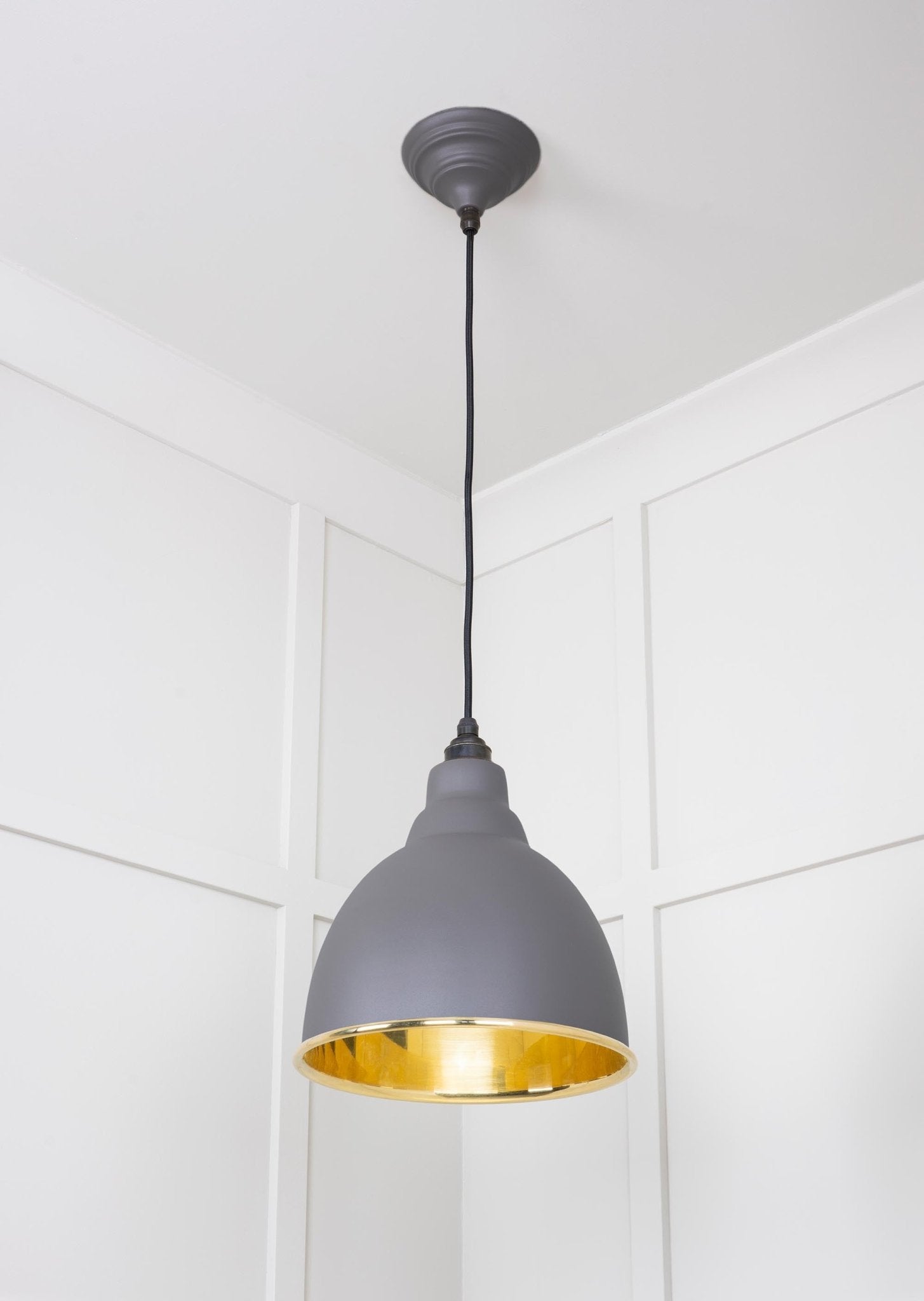 Smooth Brass Brindley Pendant | Bluff - From The Anvil - EB London