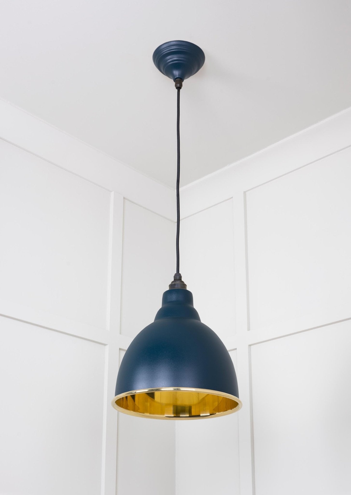Smooth Brass Brindley Pendant | Dusk - From The Anvil - EB London