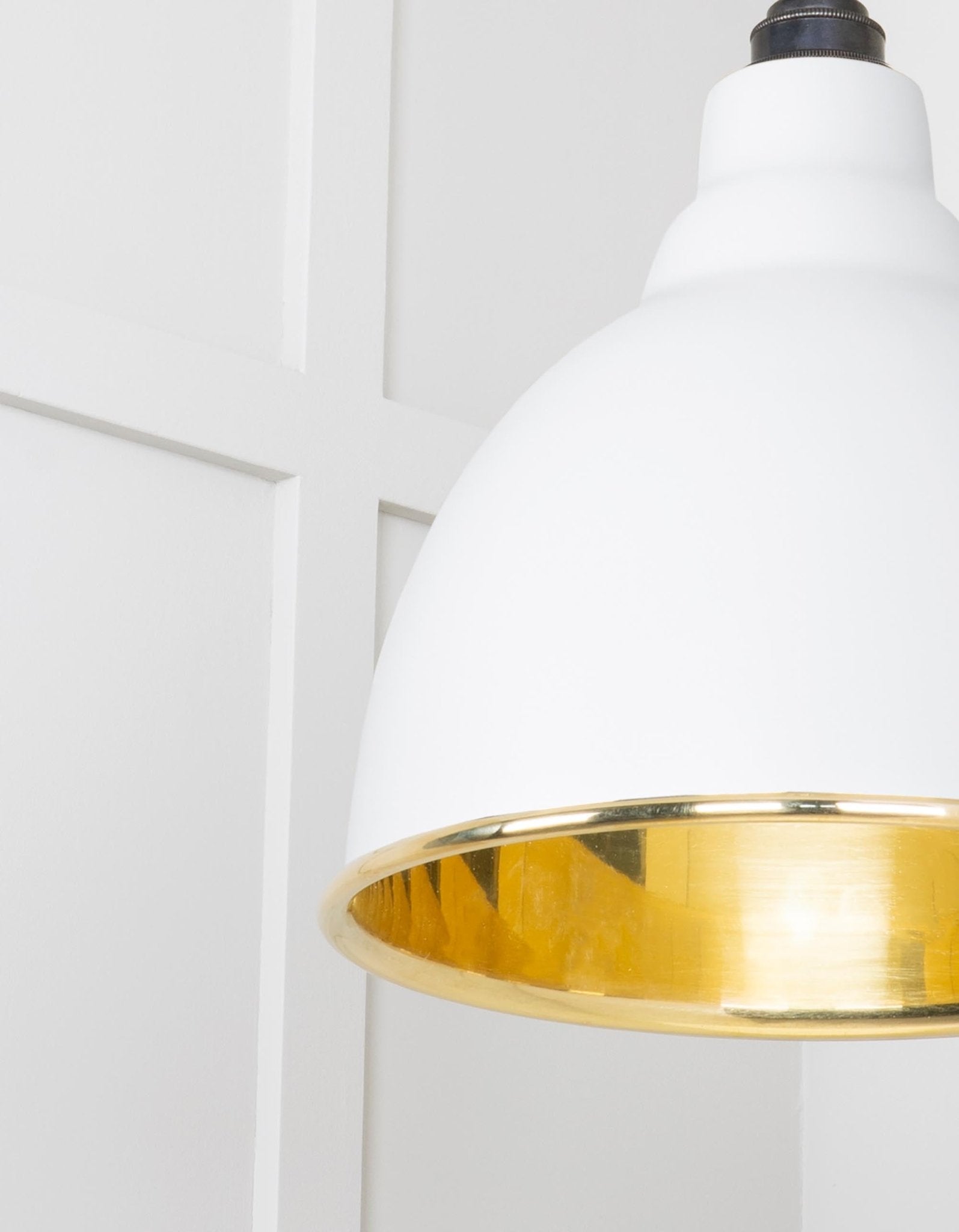 Smooth Brass Brindley Pendant | Flock - From The Anvil - EB London