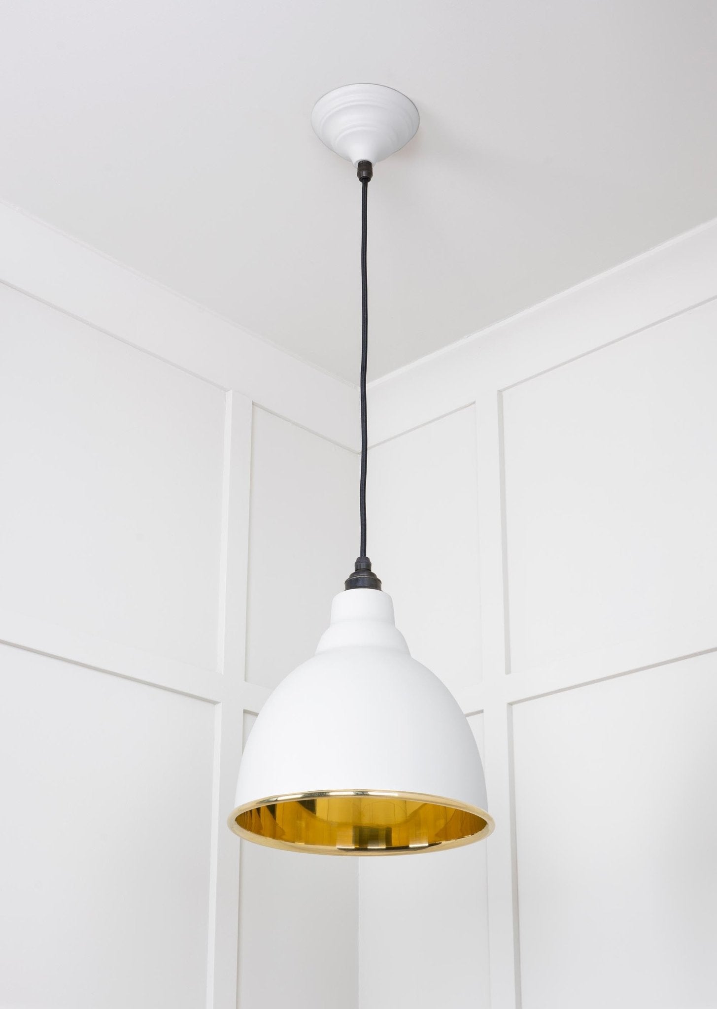 Smooth Brass Brindley Pendant | Flock - From The Anvil - EB London