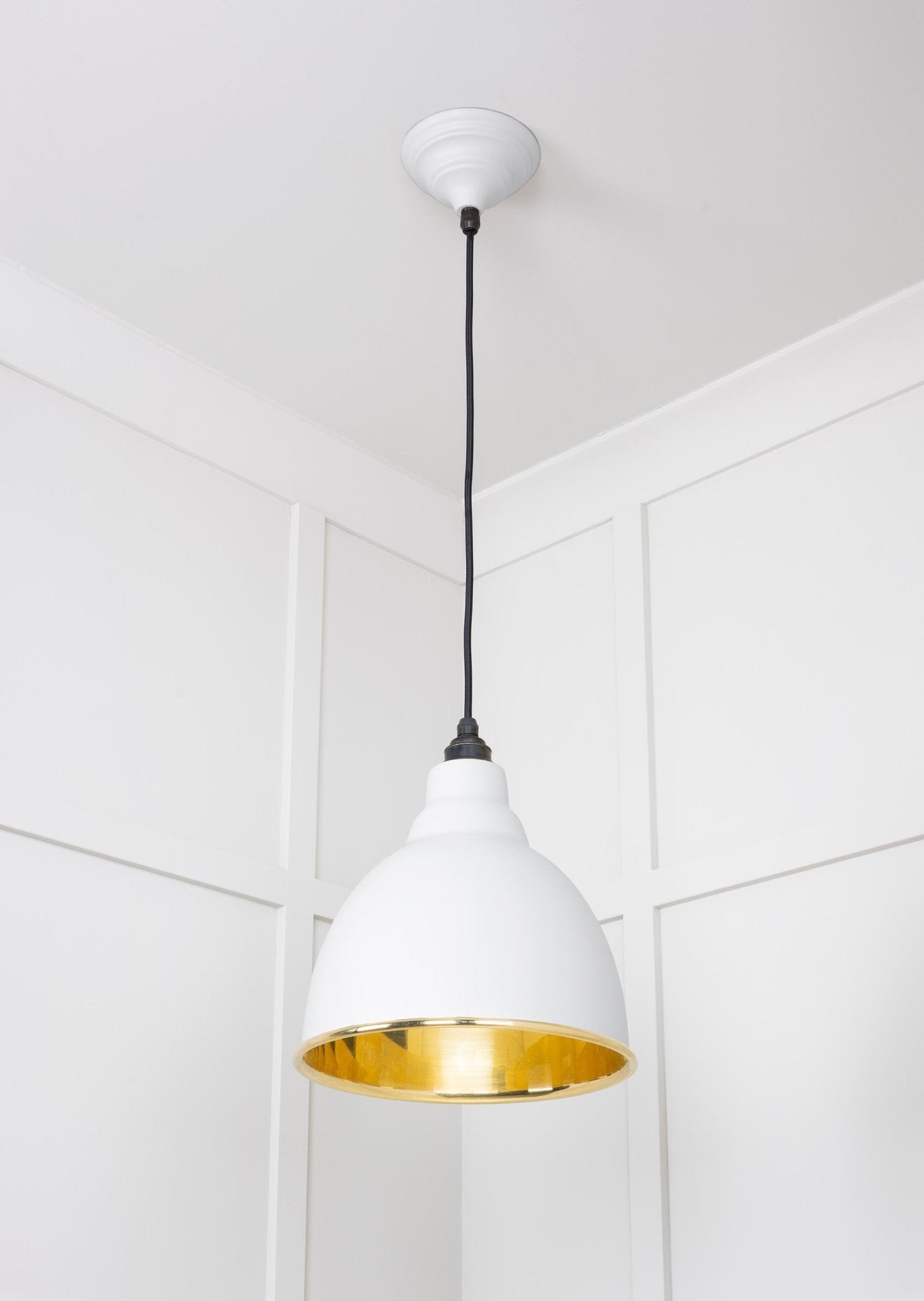Smooth Brass Brindley Pendant | Flock - From The Anvil - EB London