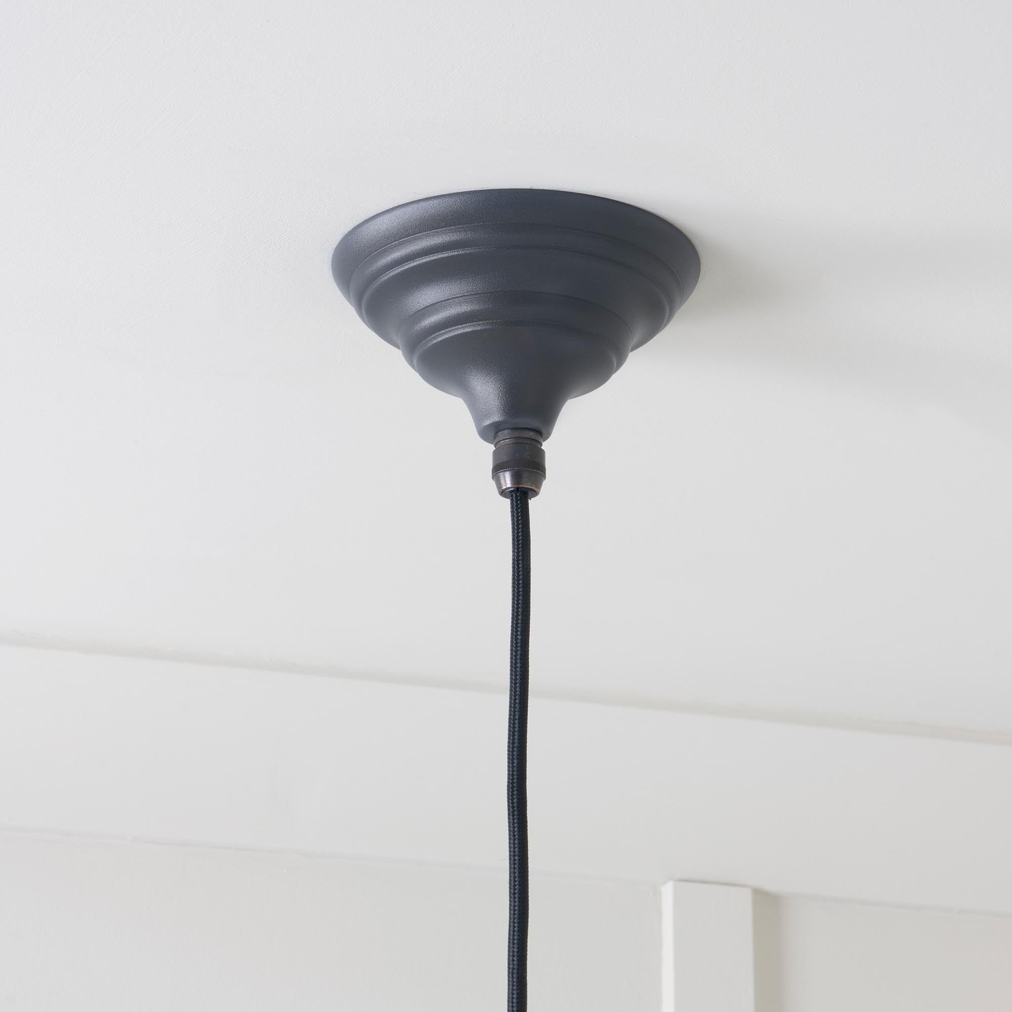 Smooth Brass Brindley Pendant | Slate - From The Anvil - EB London