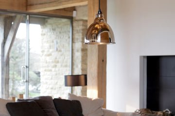 Smooth Brass Brindley Pendant | Soot - From The Anvil - EB London
