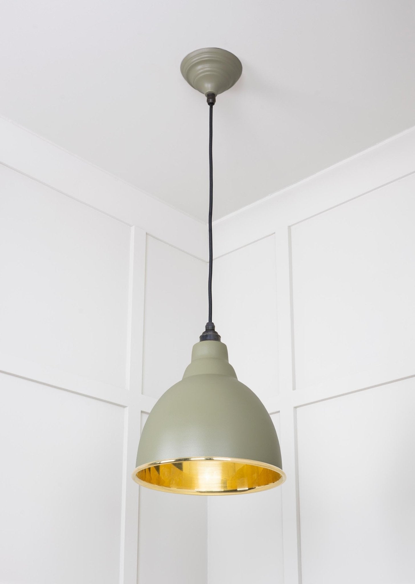 Smooth Brass Brindley Pendant | Tump - From The Anvil - EB London