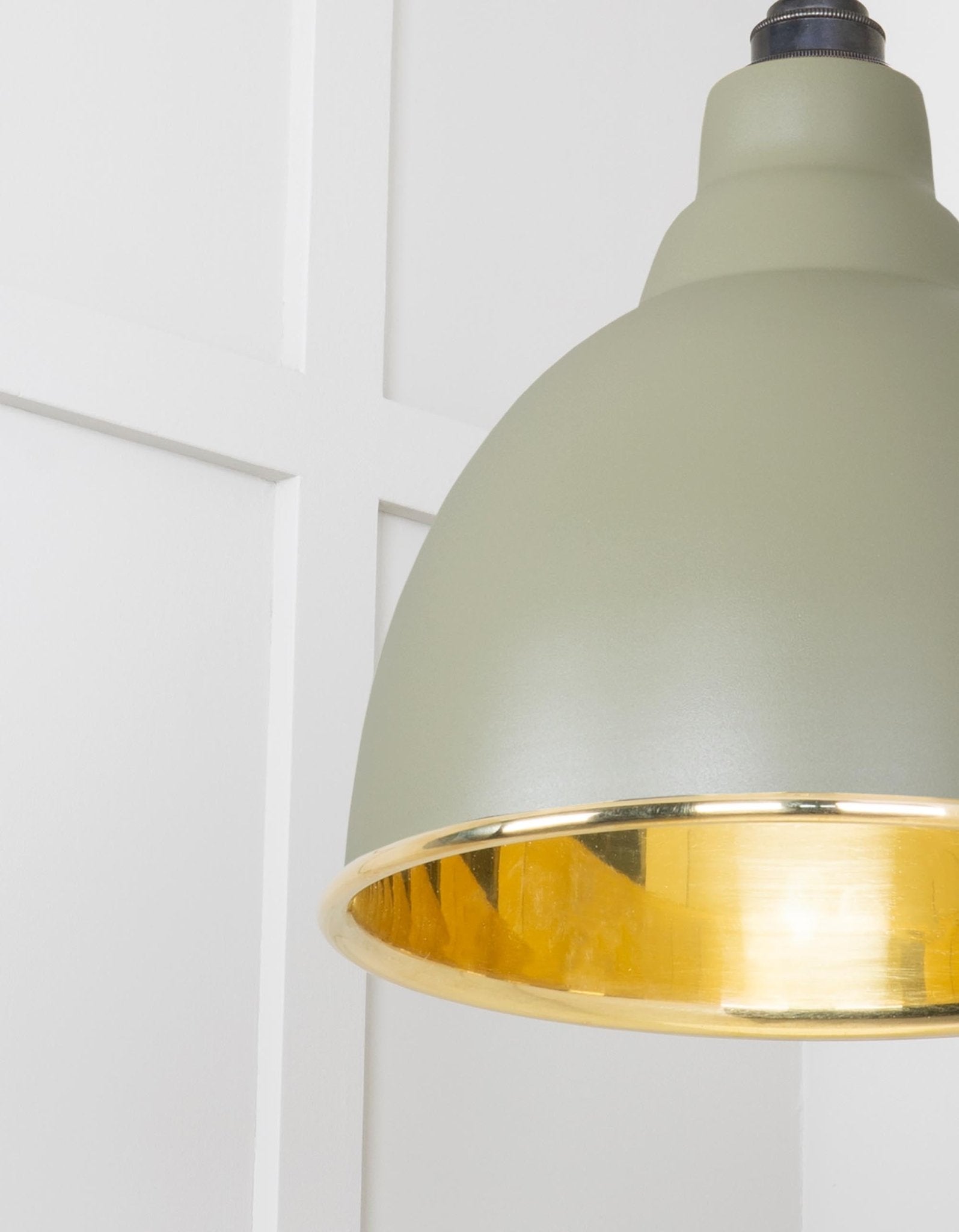 Smooth Brass Brindley Pendant | Tump - From The Anvil - EB London