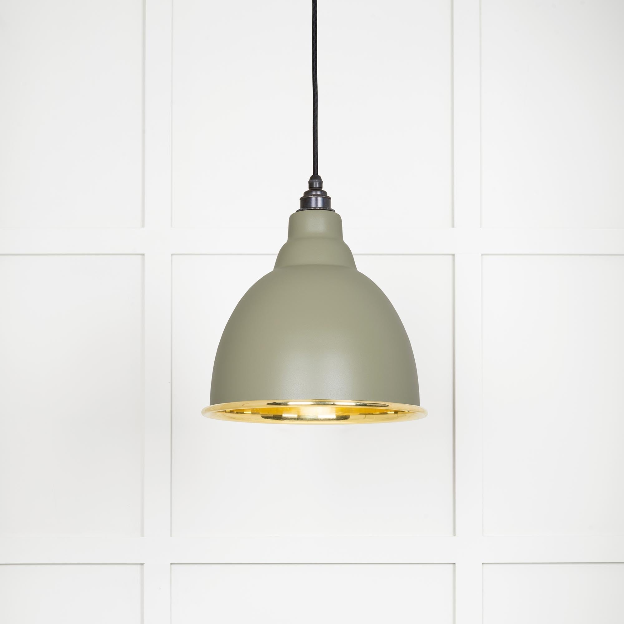 Smooth Brass Brindley Pendant | Tump - From The Anvil - EB London