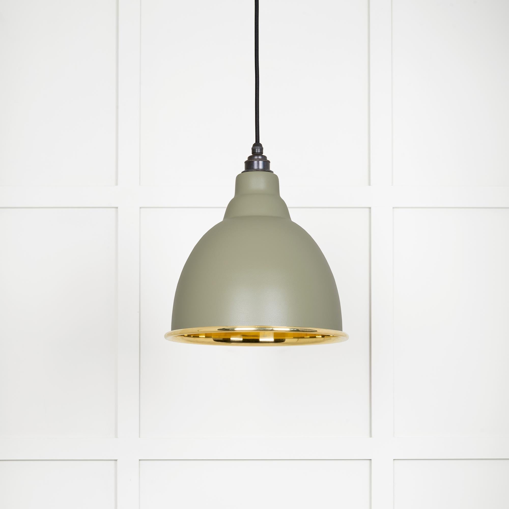 Smooth Brass Brindley Pendant | Tump - From The Anvil - EB London
