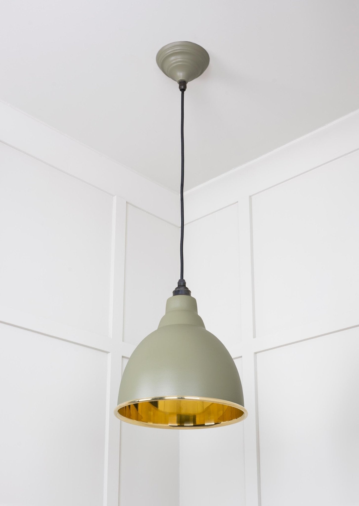Smooth Brass Brindley Pendant | Tump - From The Anvil - EB London