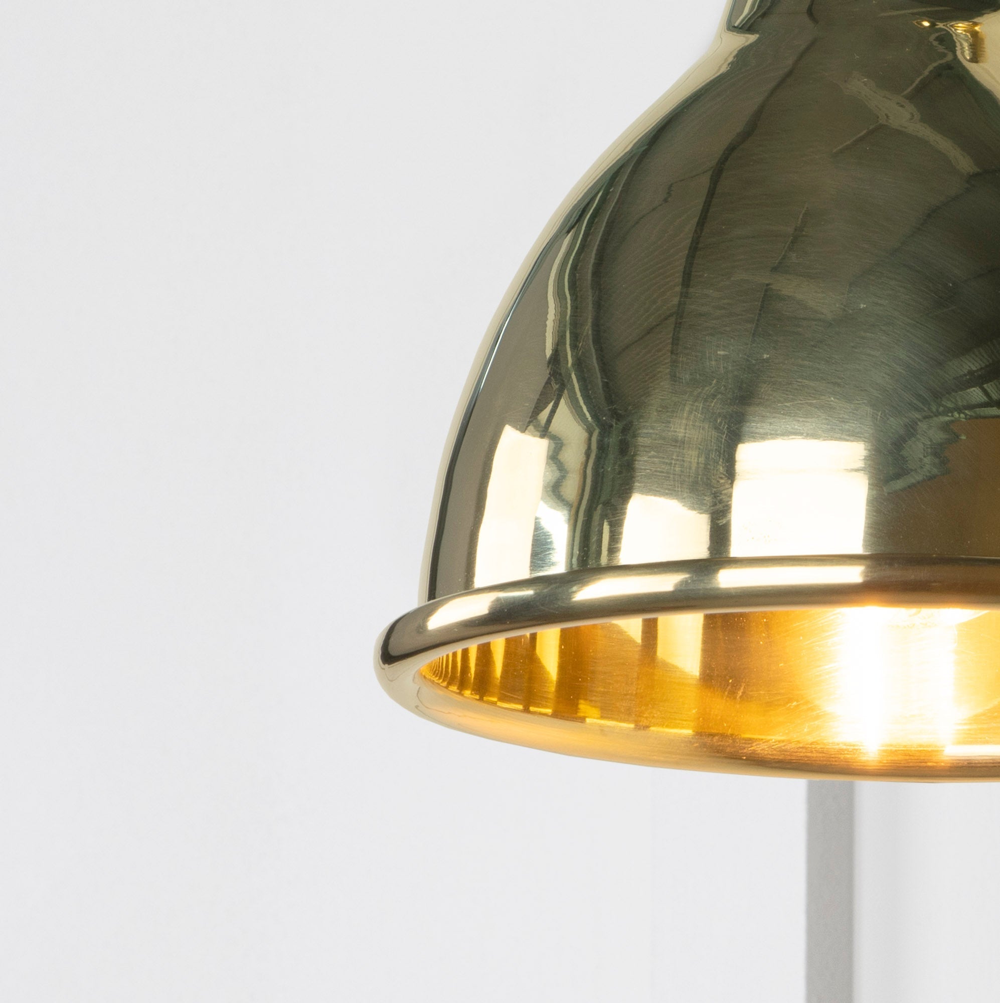 Smooth Brass Brindley Wall Light | Smooth Brass Bare - From the Anvil - EB London