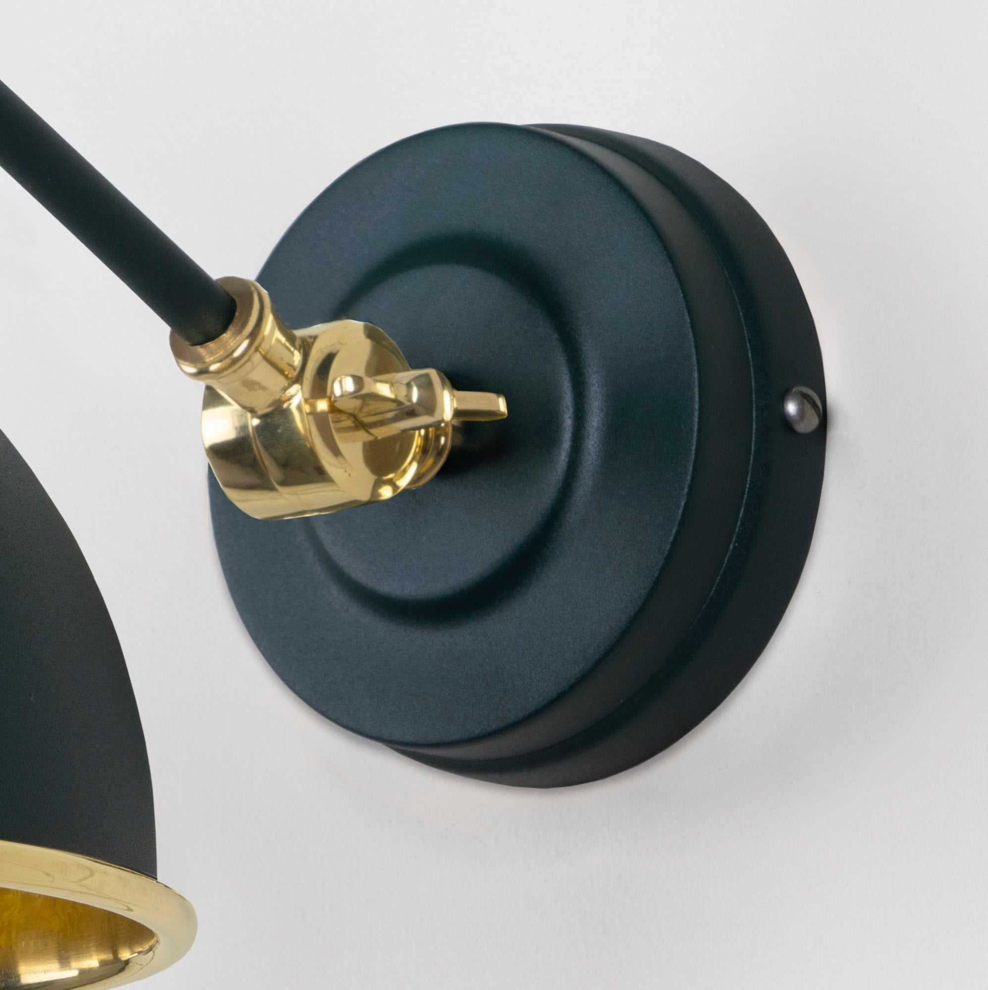 Smooth Brass Brindley Wall Light | Smooth Brass Dingle - From the Anvil - EB London