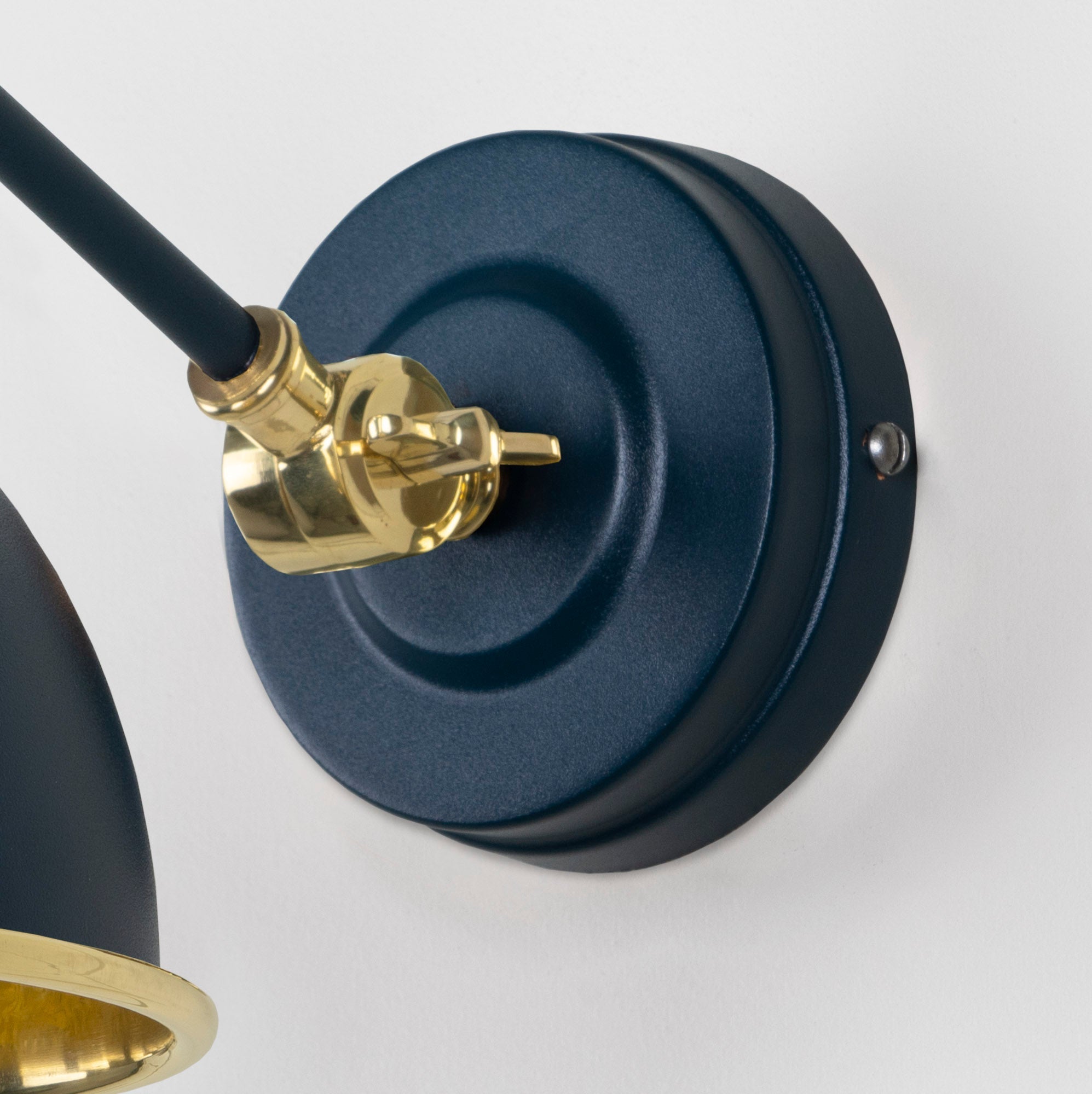 Smooth Brass Brindley Wall Light | Smooth Brass Dusk - From the Anvil - EB London