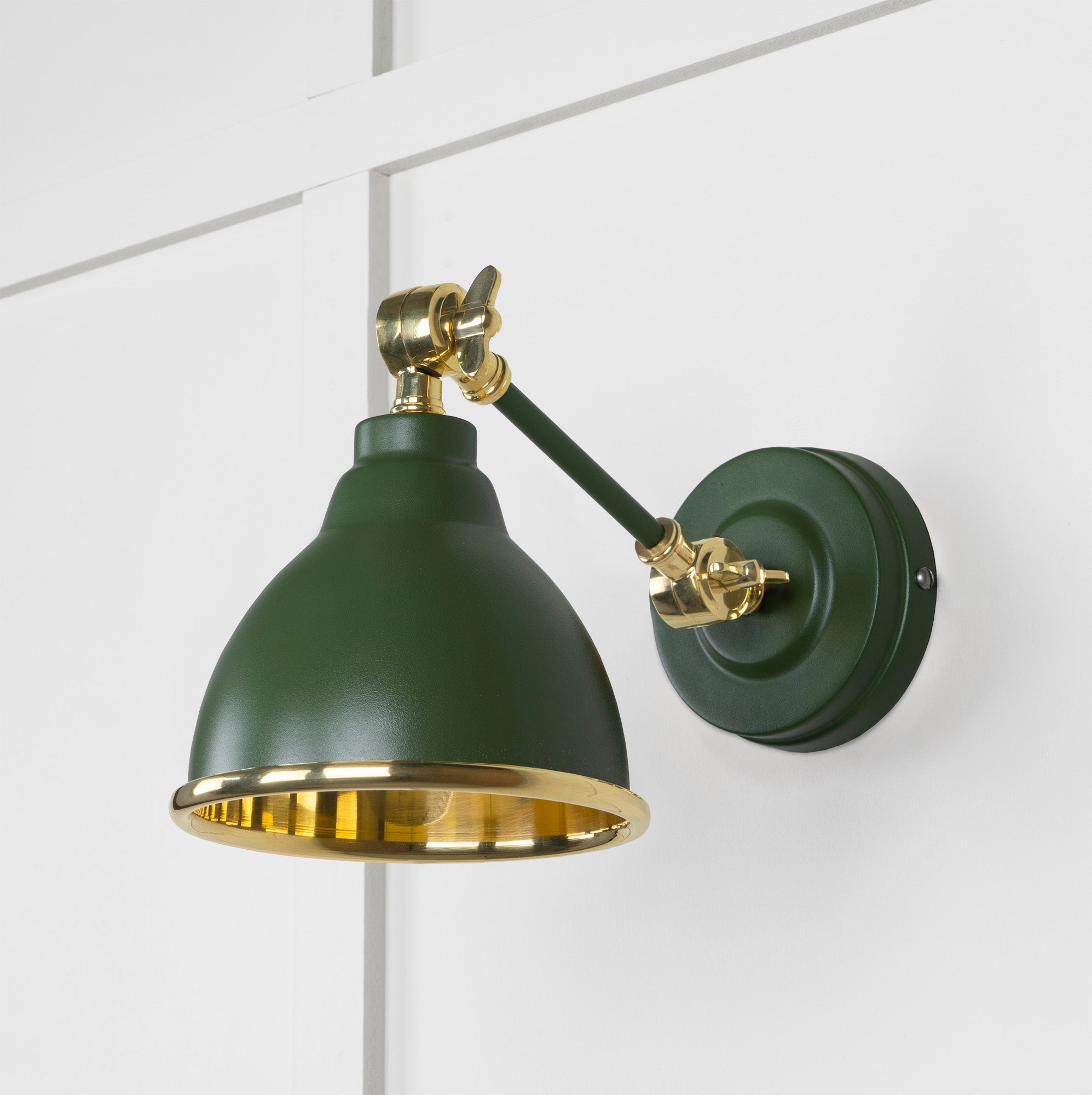Smooth Brass Brindley Wall Light | Smooth Brass Heath - From the Anvil - EB London
