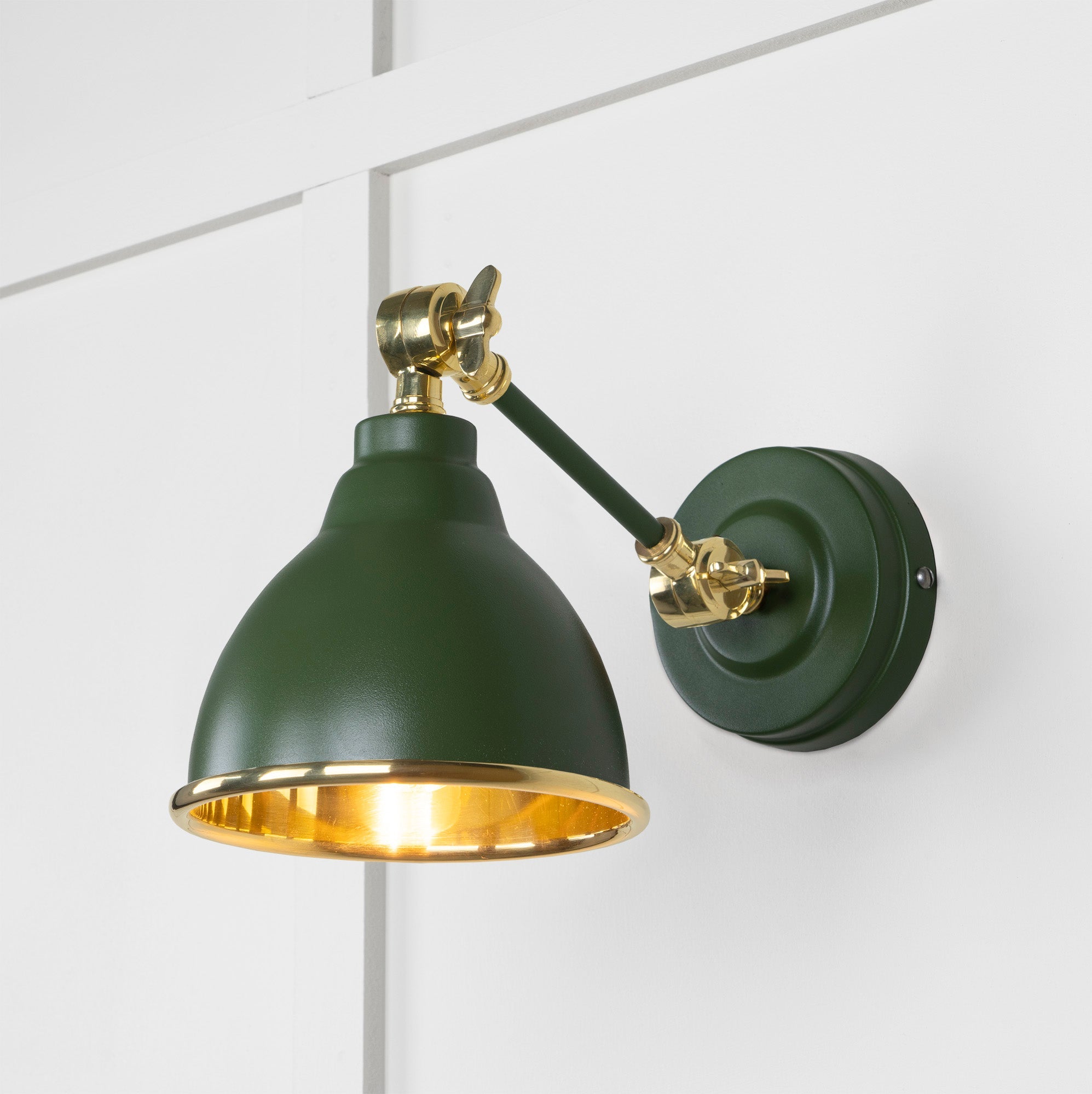Smooth Brass Brindley Wall Light | Smooth Brass Heath - From the Anvil - EB London