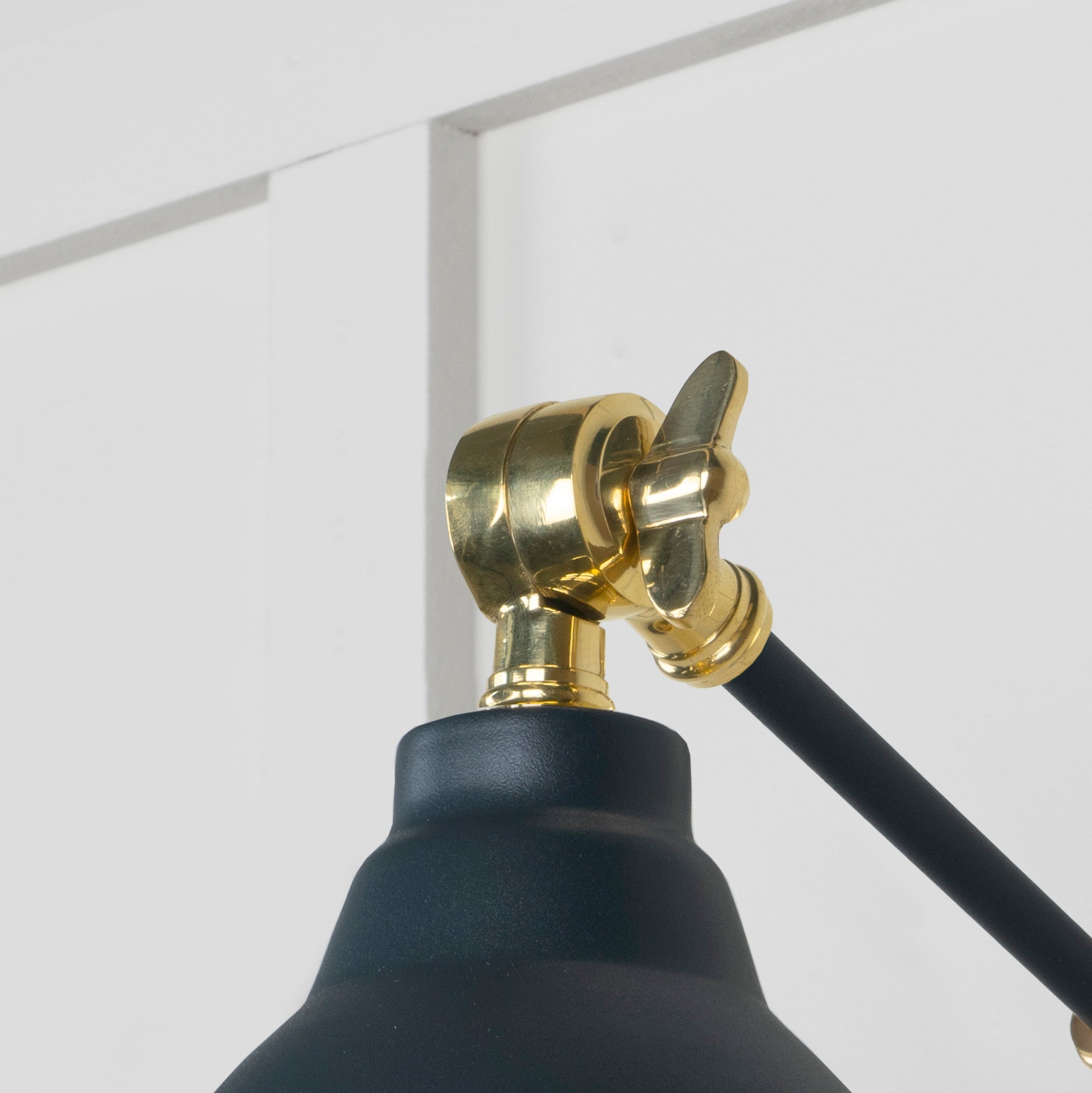 Smooth Brass Brindley Wall Light | Smooth Brass Soot - From the Anvil - EB London